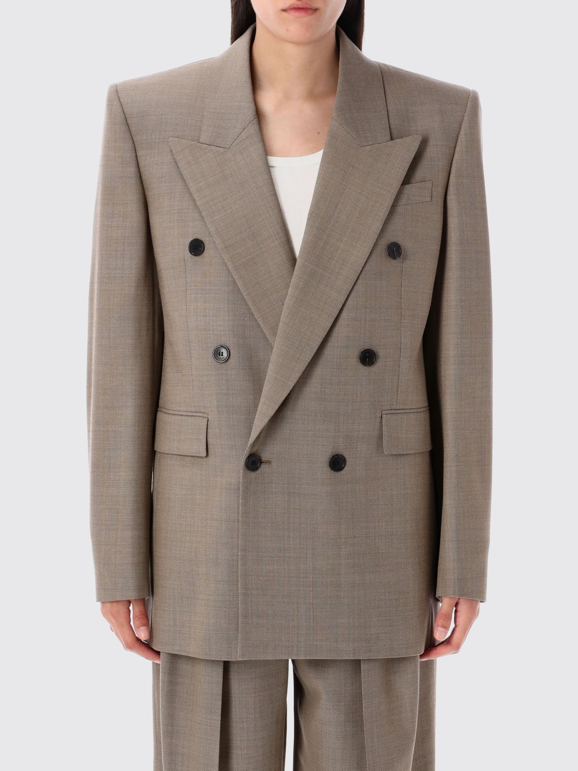 ジャケット SAINT LAURENT Woman Jacket Dove Grey 821942Y1I25 1506 SAINT LAURENT: Jacket woman - Dove Grey | Saint Laurent