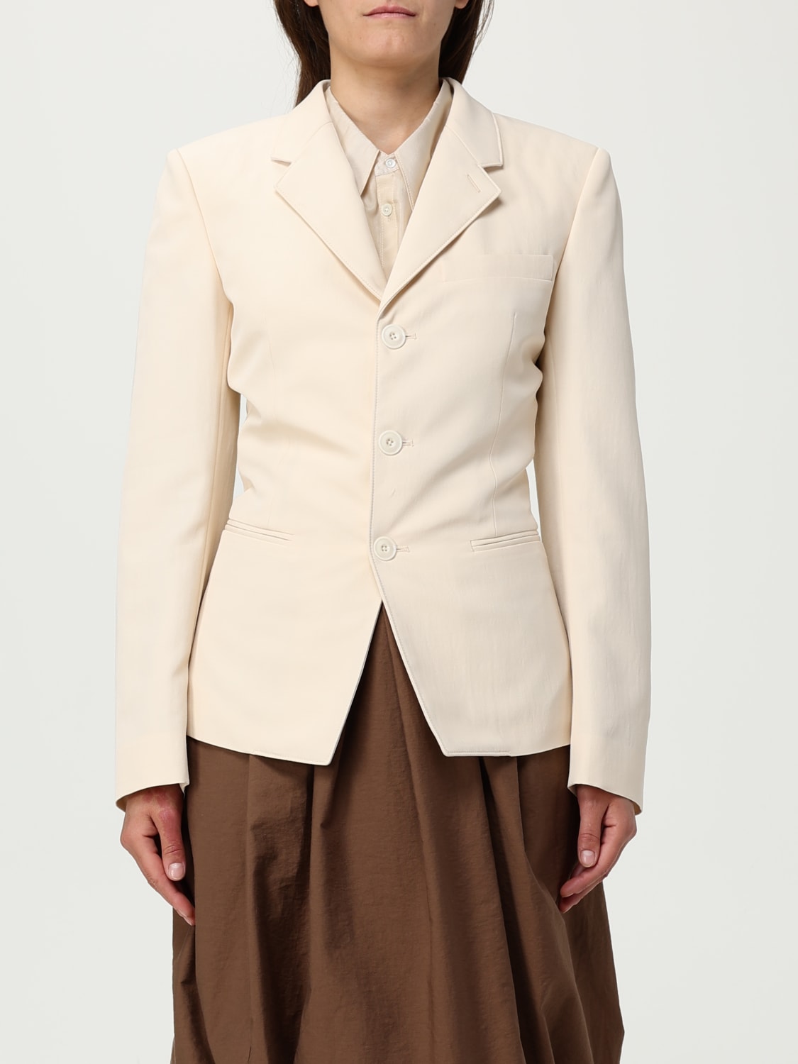 アウターその他 LEMAIRE Woman Blazer Beige JA1071LF1362 BG198 LEMAIRE: Blazer woman - Beige | Lemaire blazer JA1071LF1362
