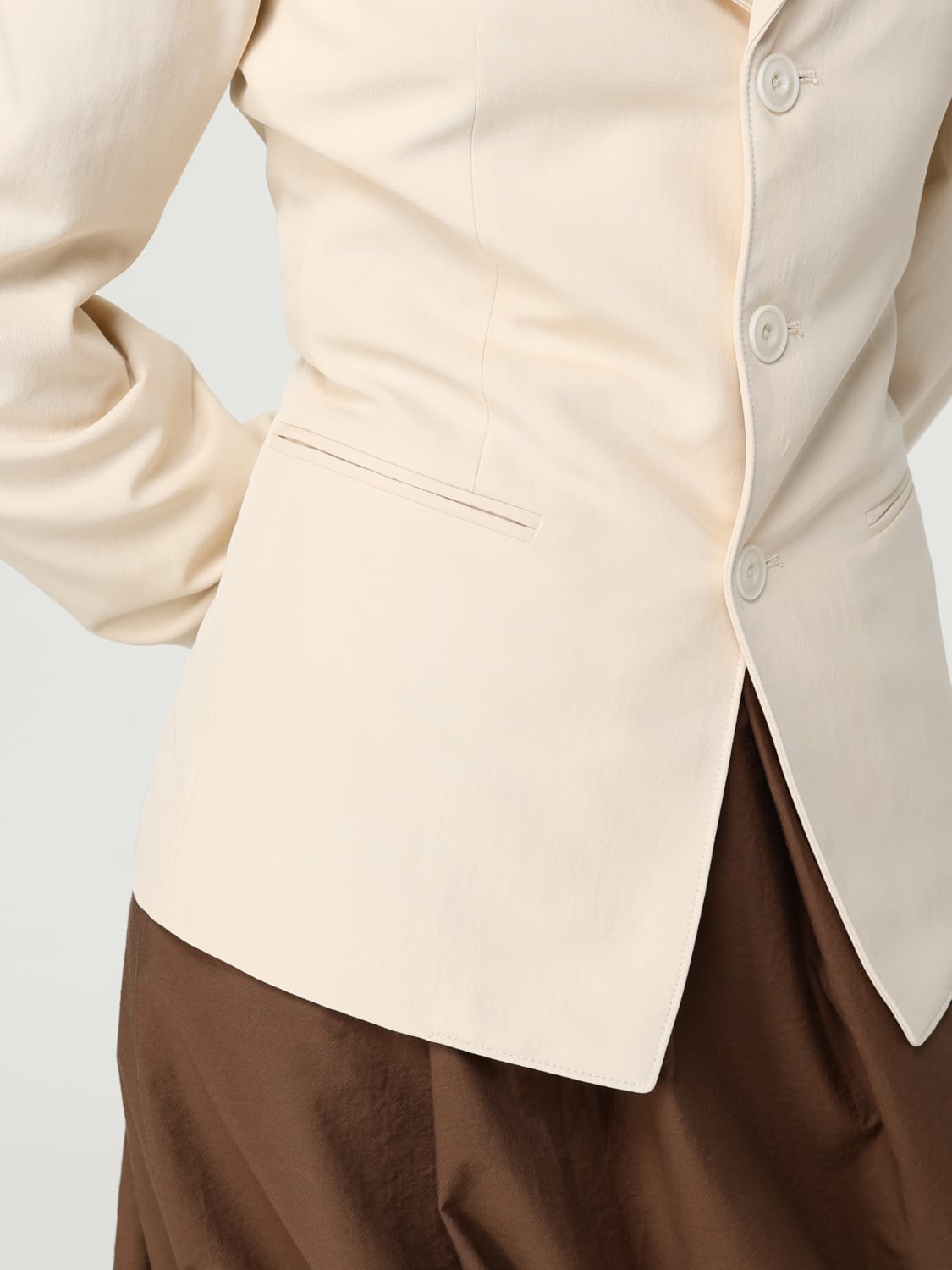 アウターその他 LEMAIRE Woman Blazer Beige JA1071LF1362 BG198 LEMAIRE: Blazer woman - Beige | Lemaire blazer JA1071LF1362