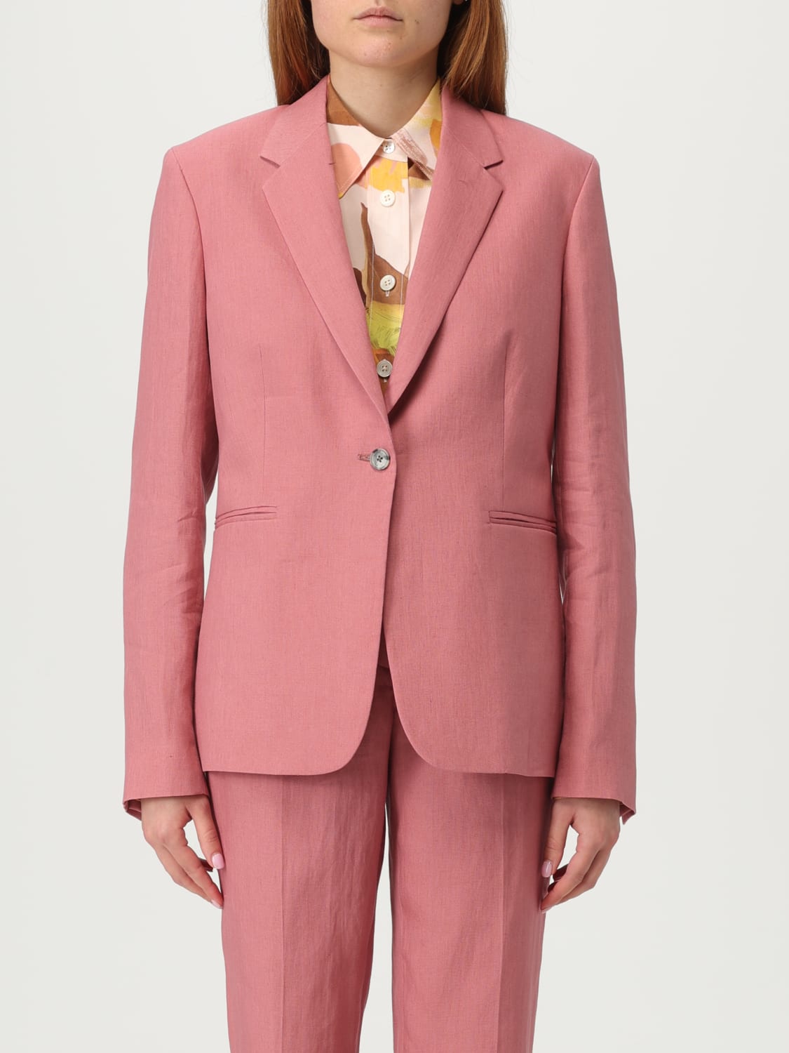 アウターその他 PAUL SMITH Woman Blazer Pink W1R066JP01427 20A PAUL SMITH: Blazer woman - Pink | Paul Smith blazer