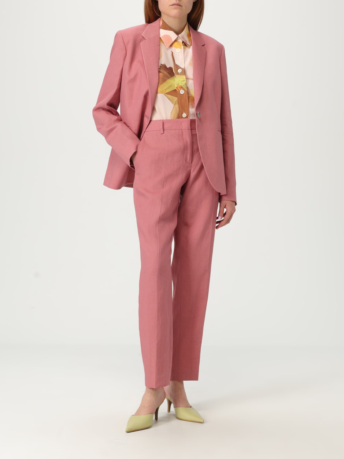 アウターその他 PAUL SMITH Woman Blazer Pink W1R066JP01427 20A PAUL SMITH: Blazer woman - Pink | Paul Smith blazer