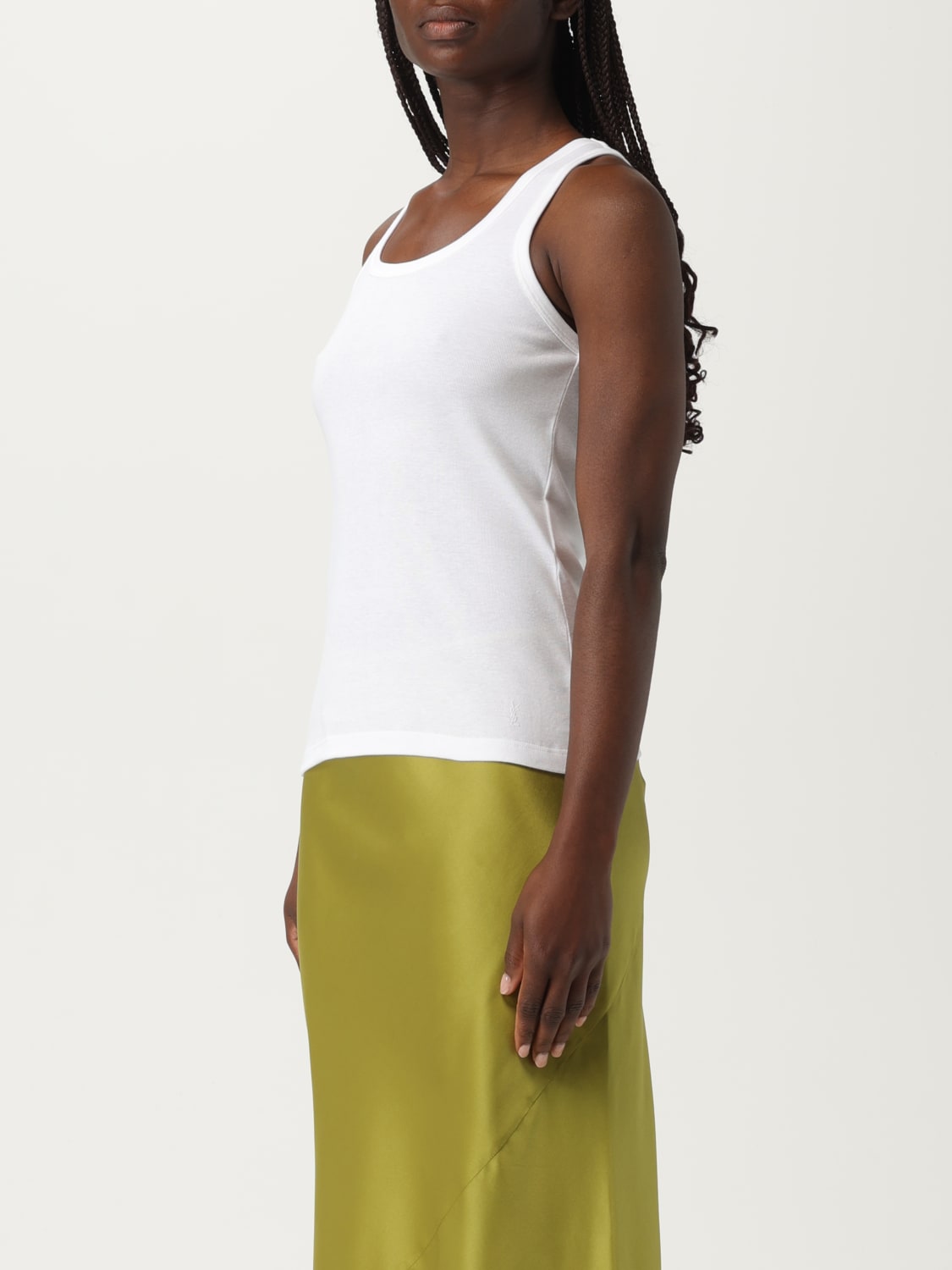 SAINT LAURENT CAMISETA: Camiseta mujer Saint Laurent, Blanco - Img 3