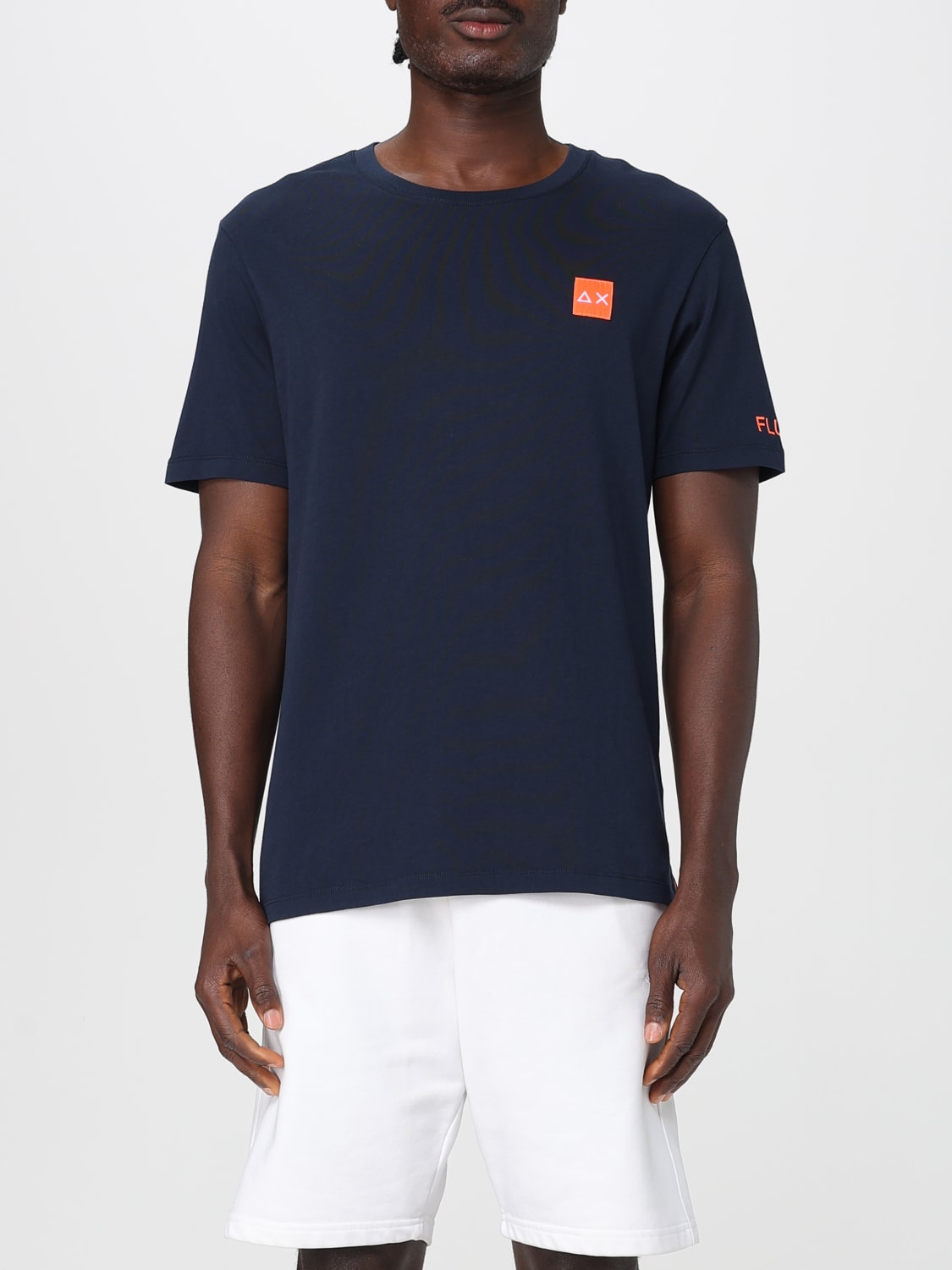 SUN68: Polo shirt men - Blue | SUN68 t-shirt T35107 online