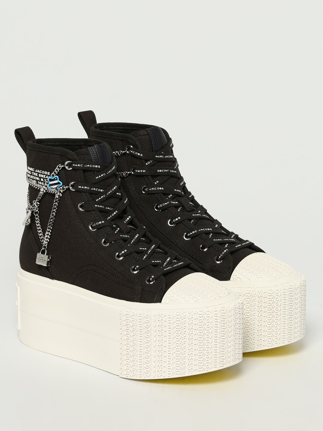 MARC JACOBS BASKETS: Baskets femme Marc Jacobs, Noir - Img 2