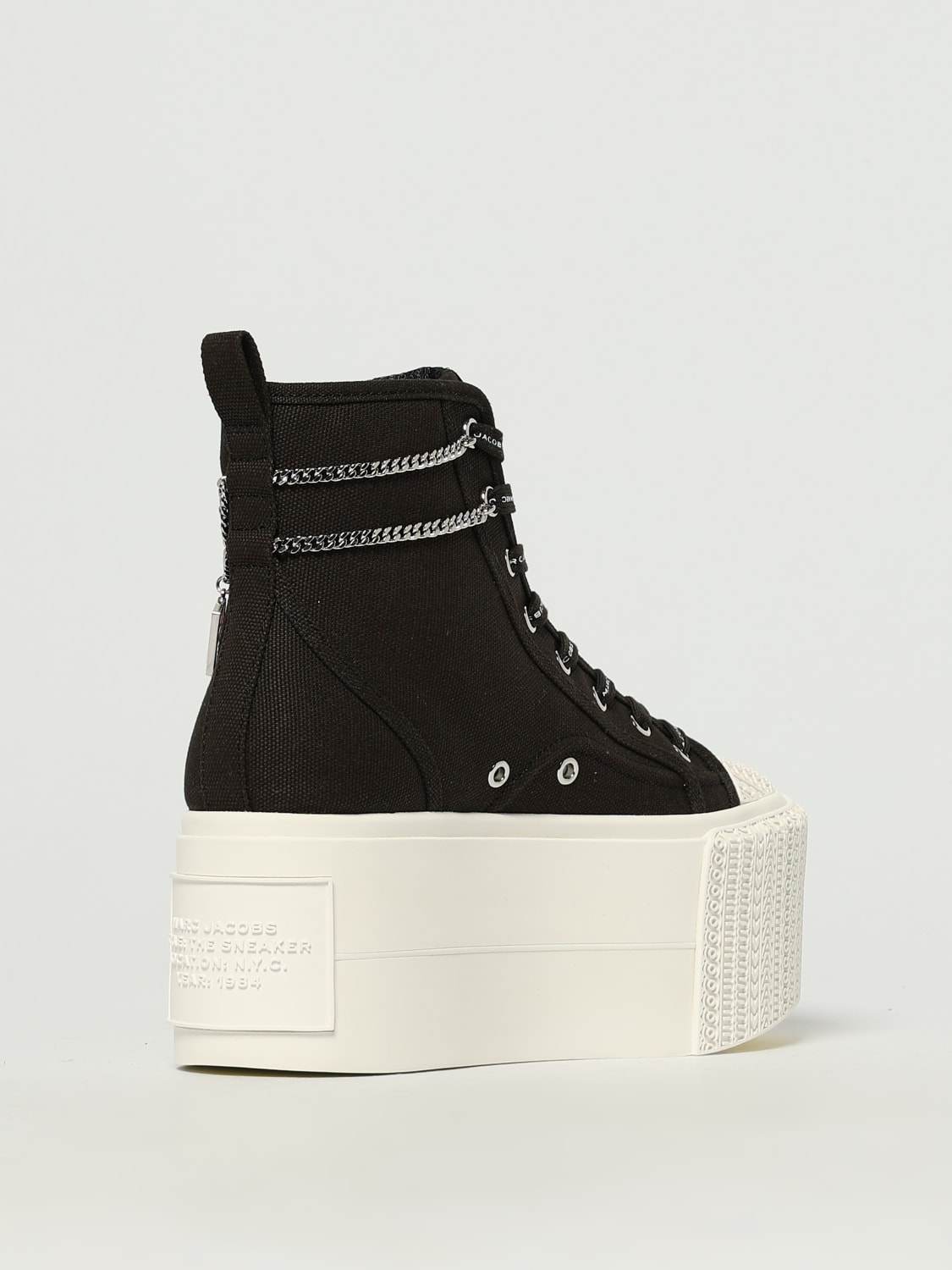 MARC JACOBS BASKETS: Baskets femme Marc Jacobs, Noir - Img 3
