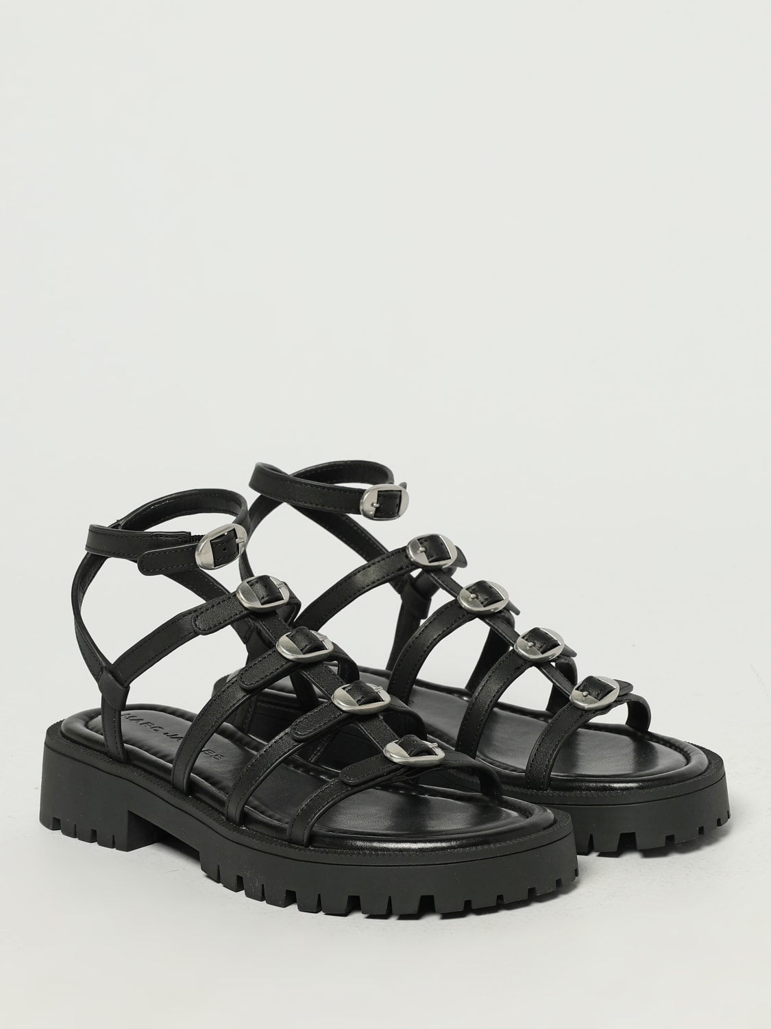 MARC JACOBS HEELED SANDAL: Flat sandals woman Marc Jacobs, Black - Img 2