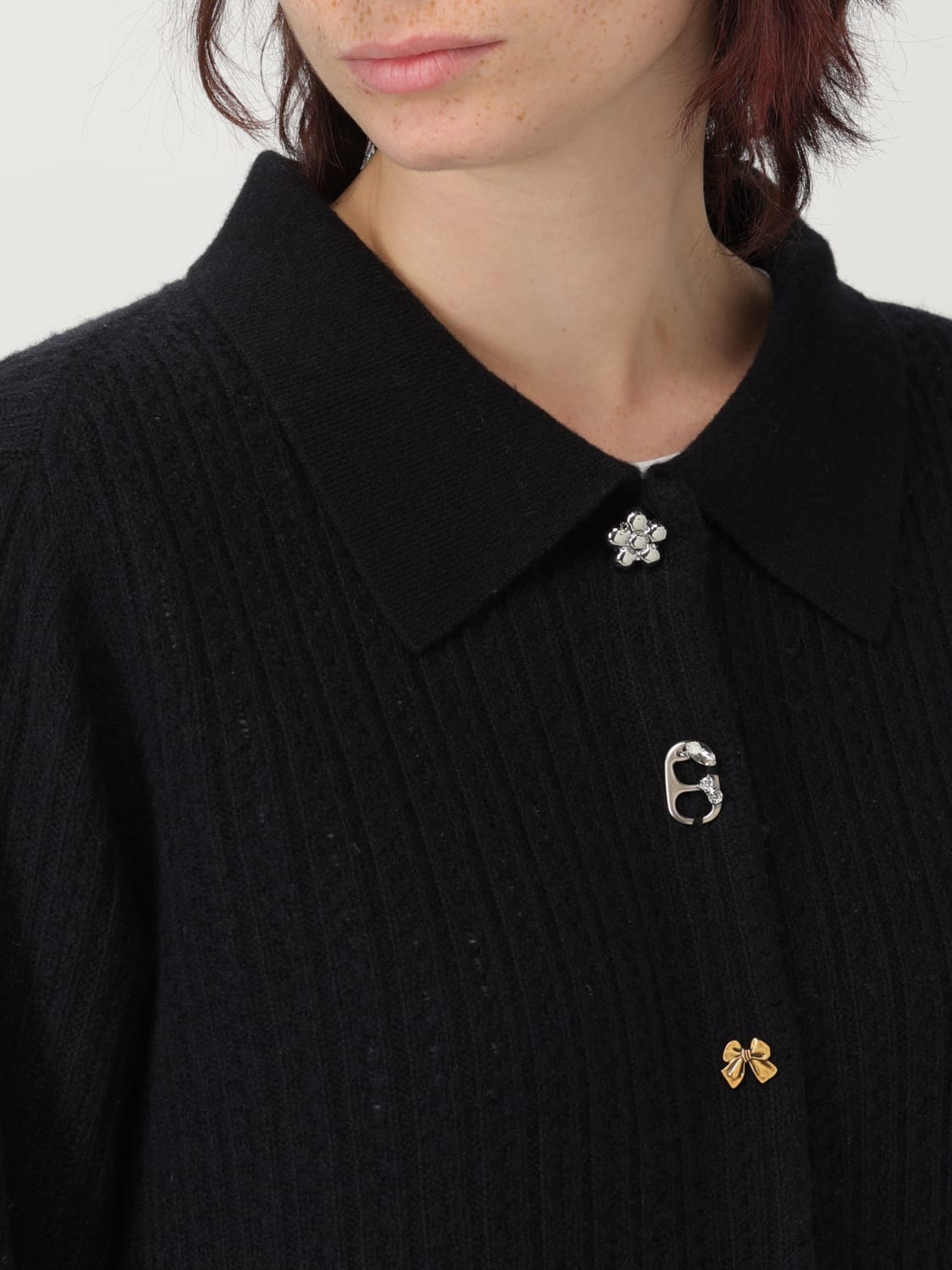 MARC JACOBS PULL: Cardigan femme Marc Jacobs, Noir - Img 5