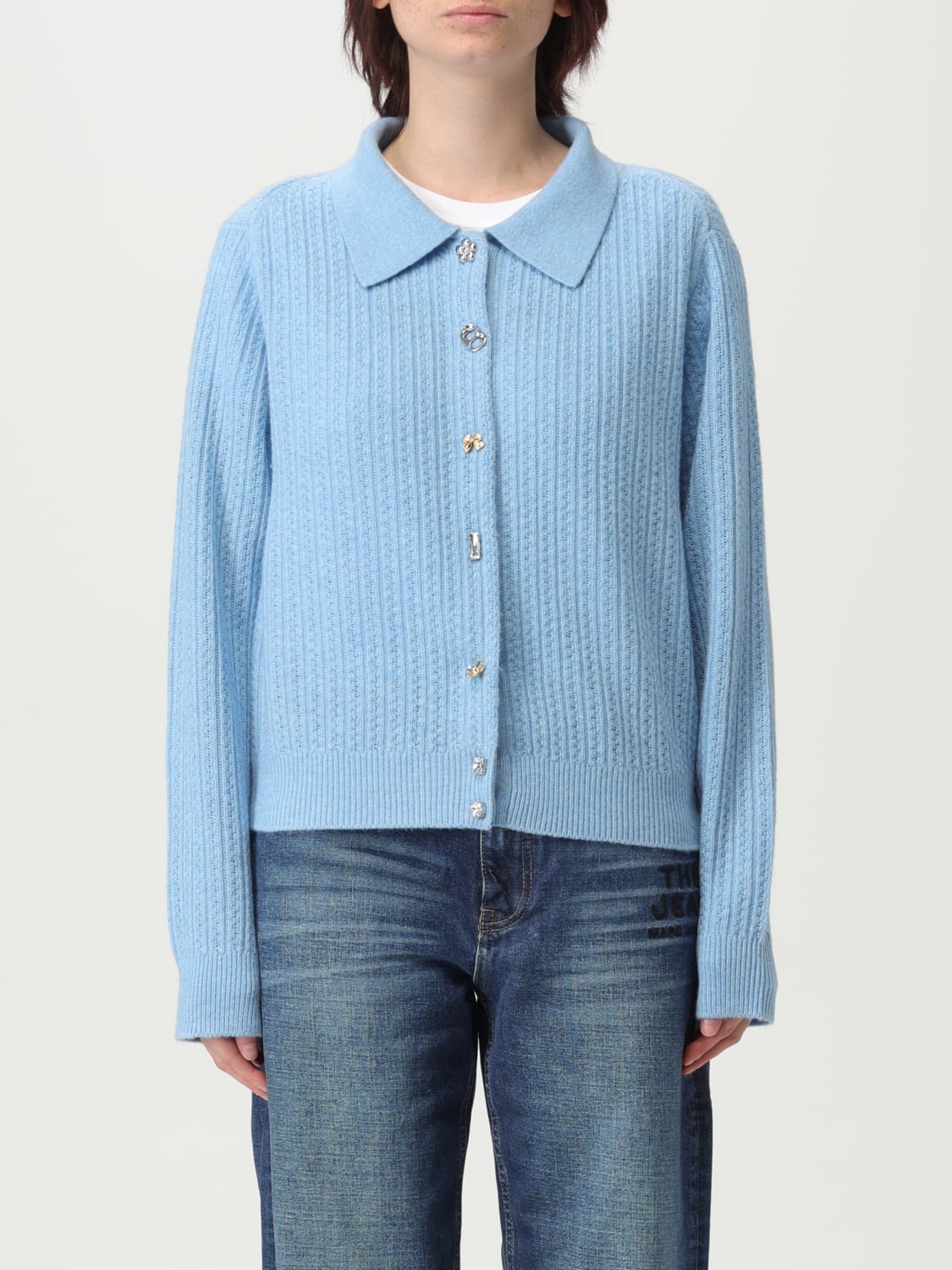 MARC JACOBS SWEATER: Cardigan woman Marc Jacobs, Gnawed Blue - Img 1