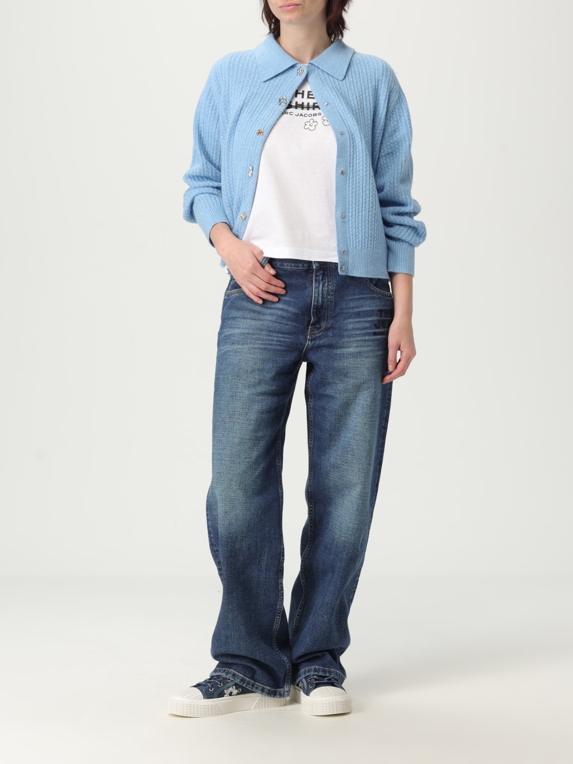 MARC JACOBS SWEATER: Cardigan woman Marc Jacobs, Gnawed Blue - Img 2