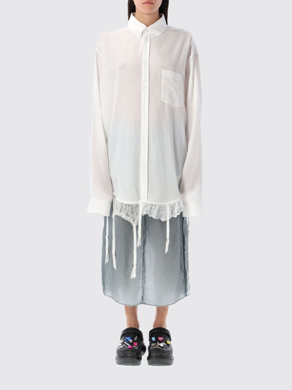 BALENCIAGA SHIRT: Shirt woman Balenciaga, White - Img 1