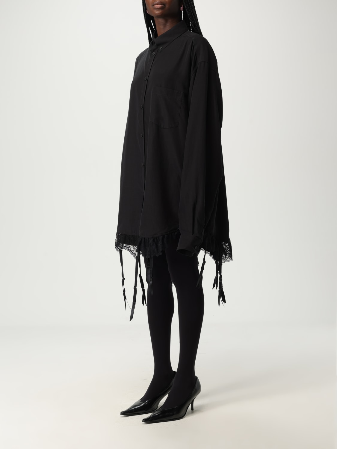 BALENCIAGA SHIRT: Shirt woman Balenciaga, Black - Img 4
