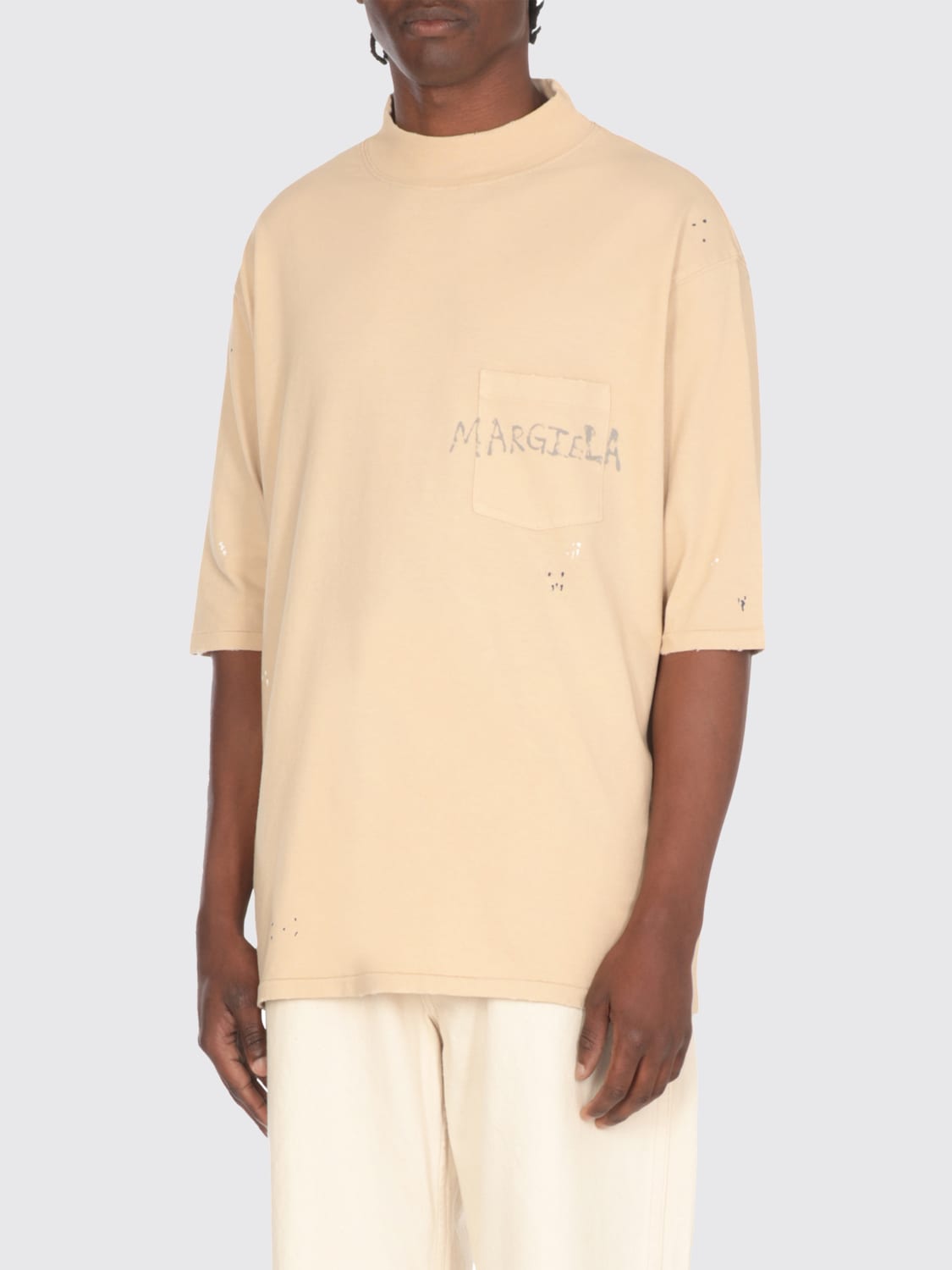 Tシャツ・カットソー MAISON MARGIELA Men T-shirt Beige S50GC0714S24567 112 MAISON MARGIELA: T-shirt men - Beige | Maison Margiela t