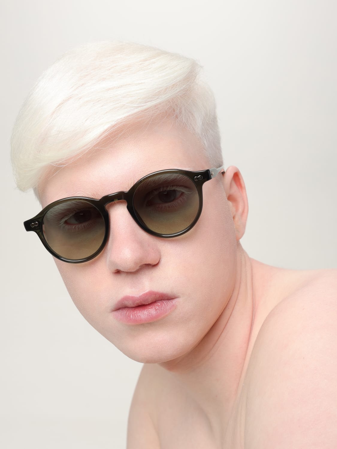 MOSCOT OCCHIALI DA SOLE: Occhiali da sole in acetato Moscot, Verde - Img 2