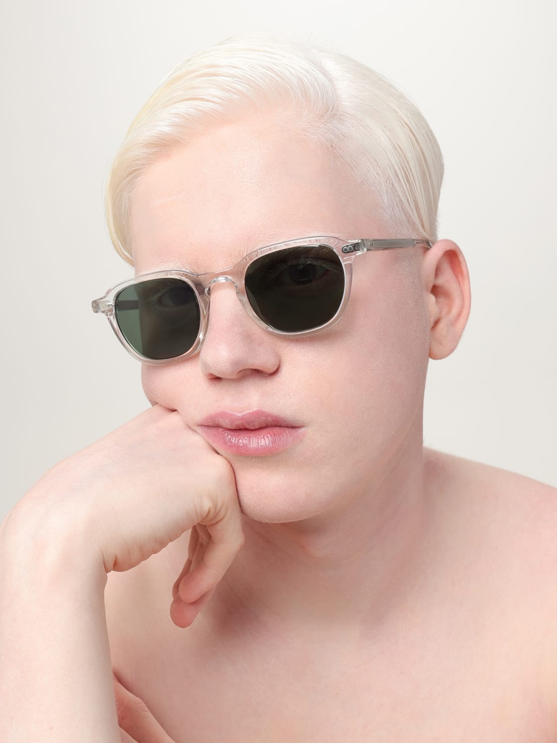 MOSCOT OCCHIALI DA SOLE: Occhiali da sole in acetato Moscot, Trasparente - Img 2
