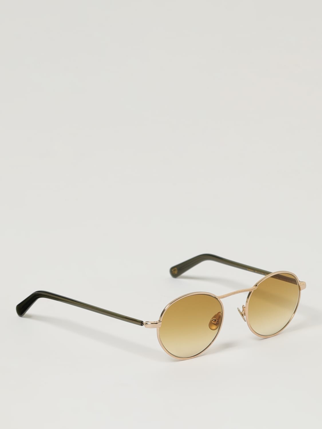 MOSCOT OCCHIALI DA SOLE: Occhiali da sole in metallo Moscot, Oro - Img 1