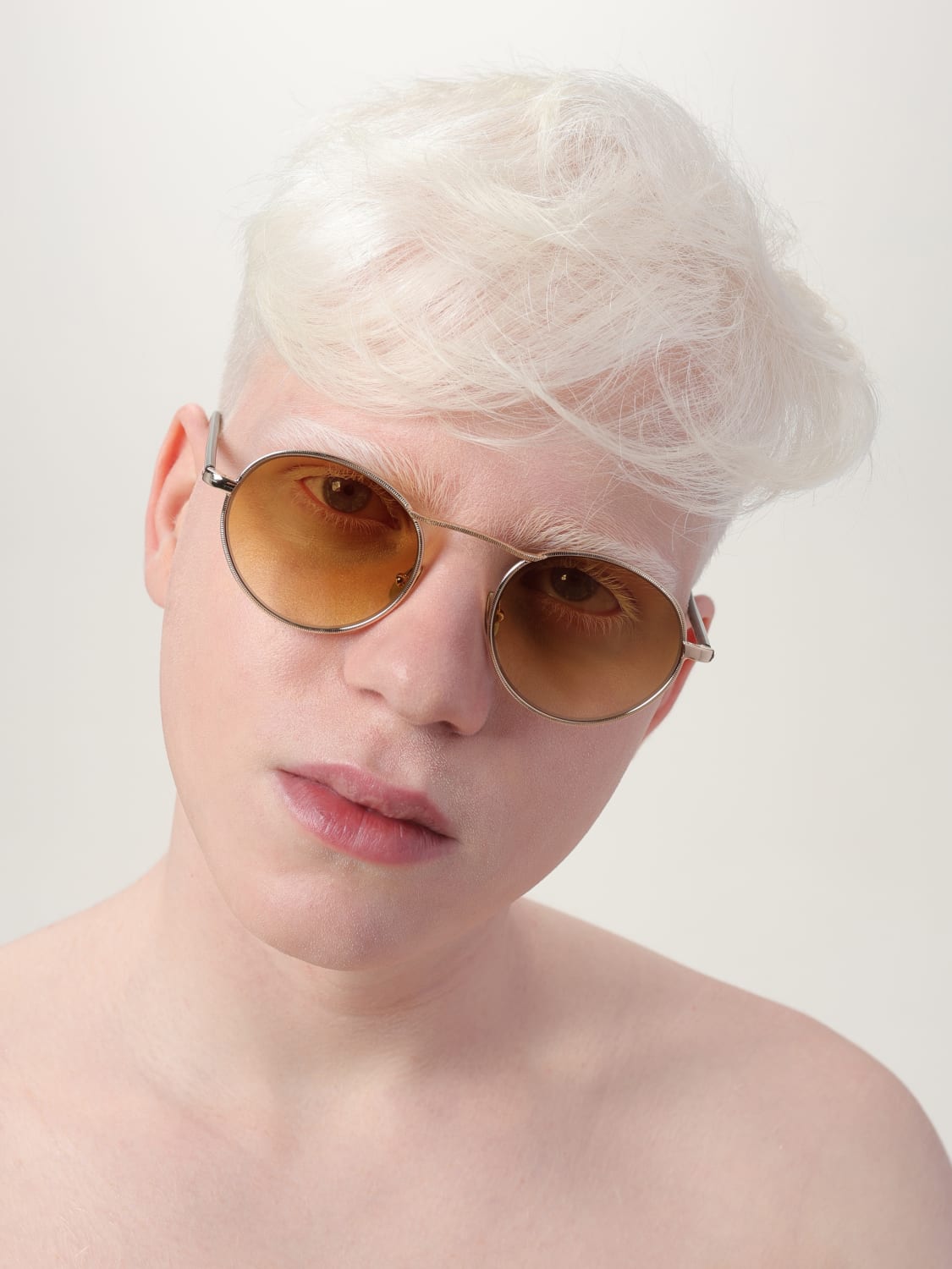 MOSCOT OCCHIALI DA SOLE: Occhiali da sole in metallo Moscot, Oro - Img 2