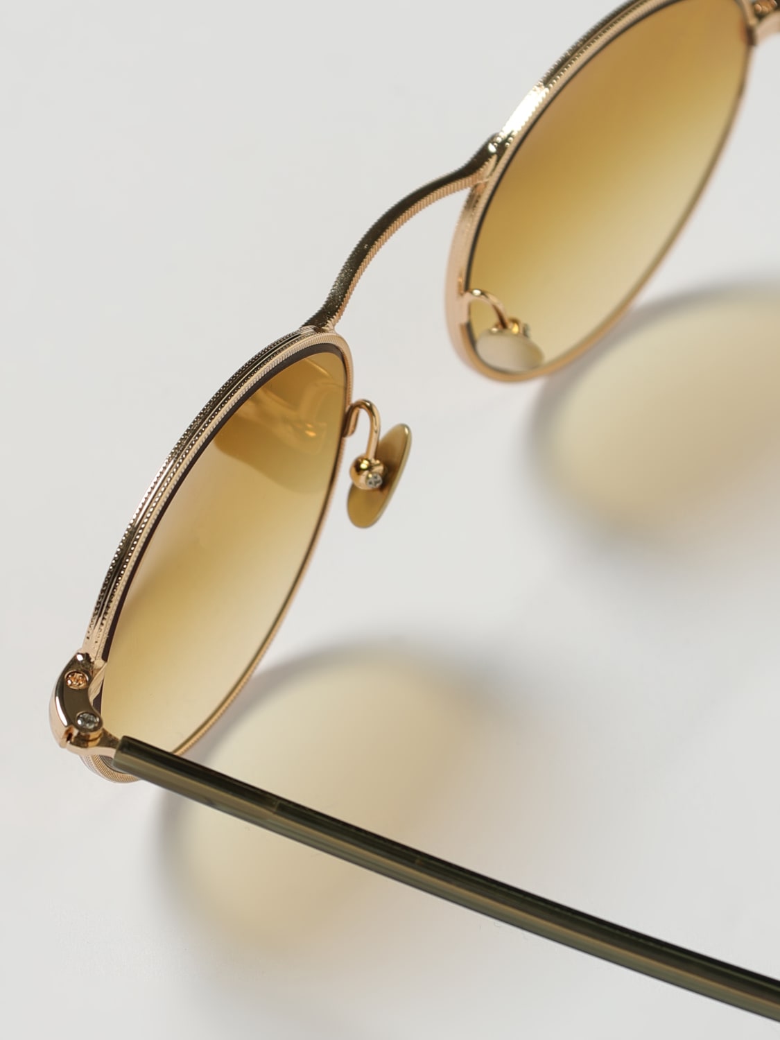MOSCOT OCCHIALI DA SOLE: Occhiali da sole in metallo Moscot, Oro - Img 5