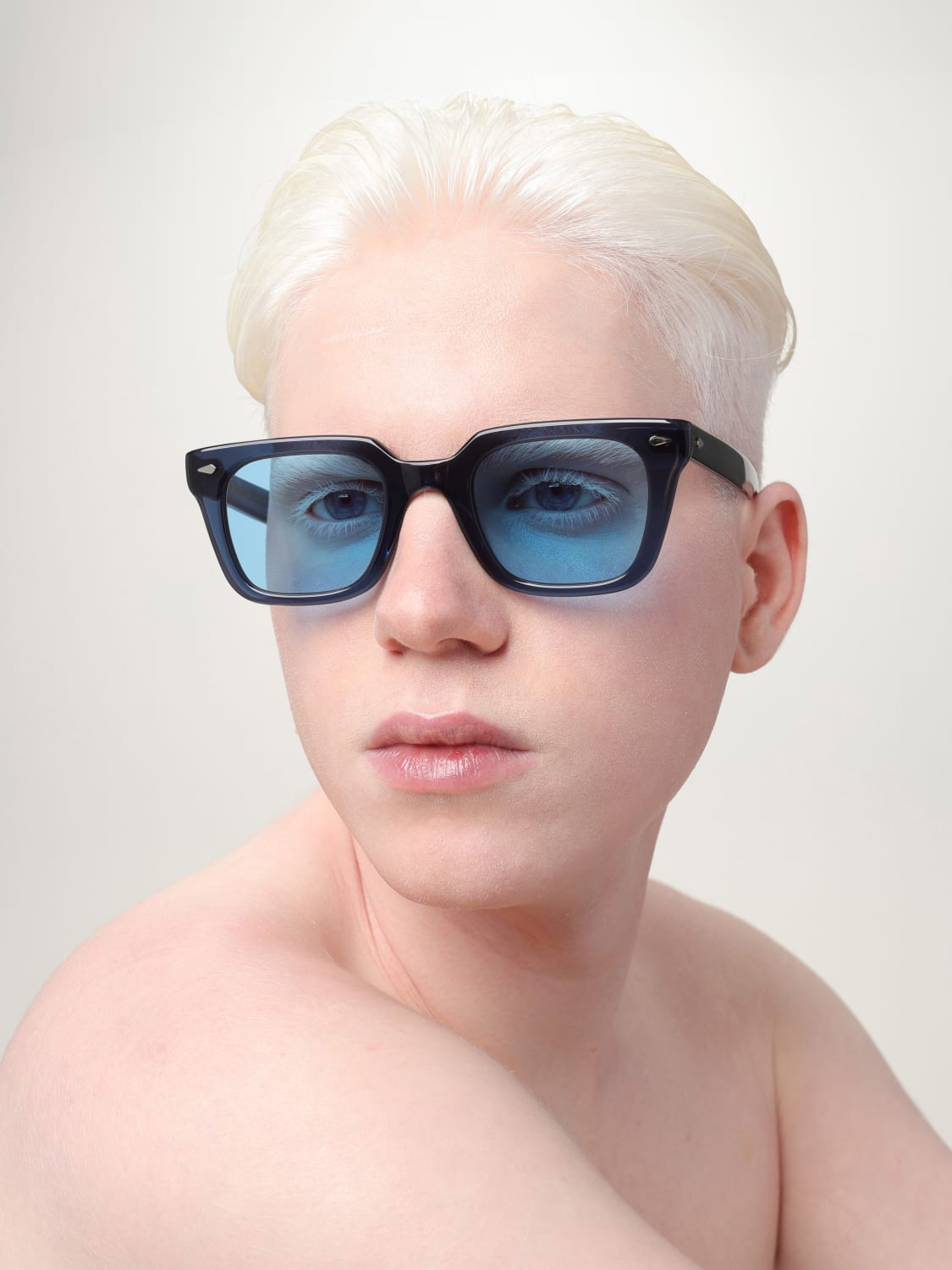 MOSCOT OCCHIALI DA SOLE: Occhiali da sole in acetato Moscot, Blue Navy - Img 2