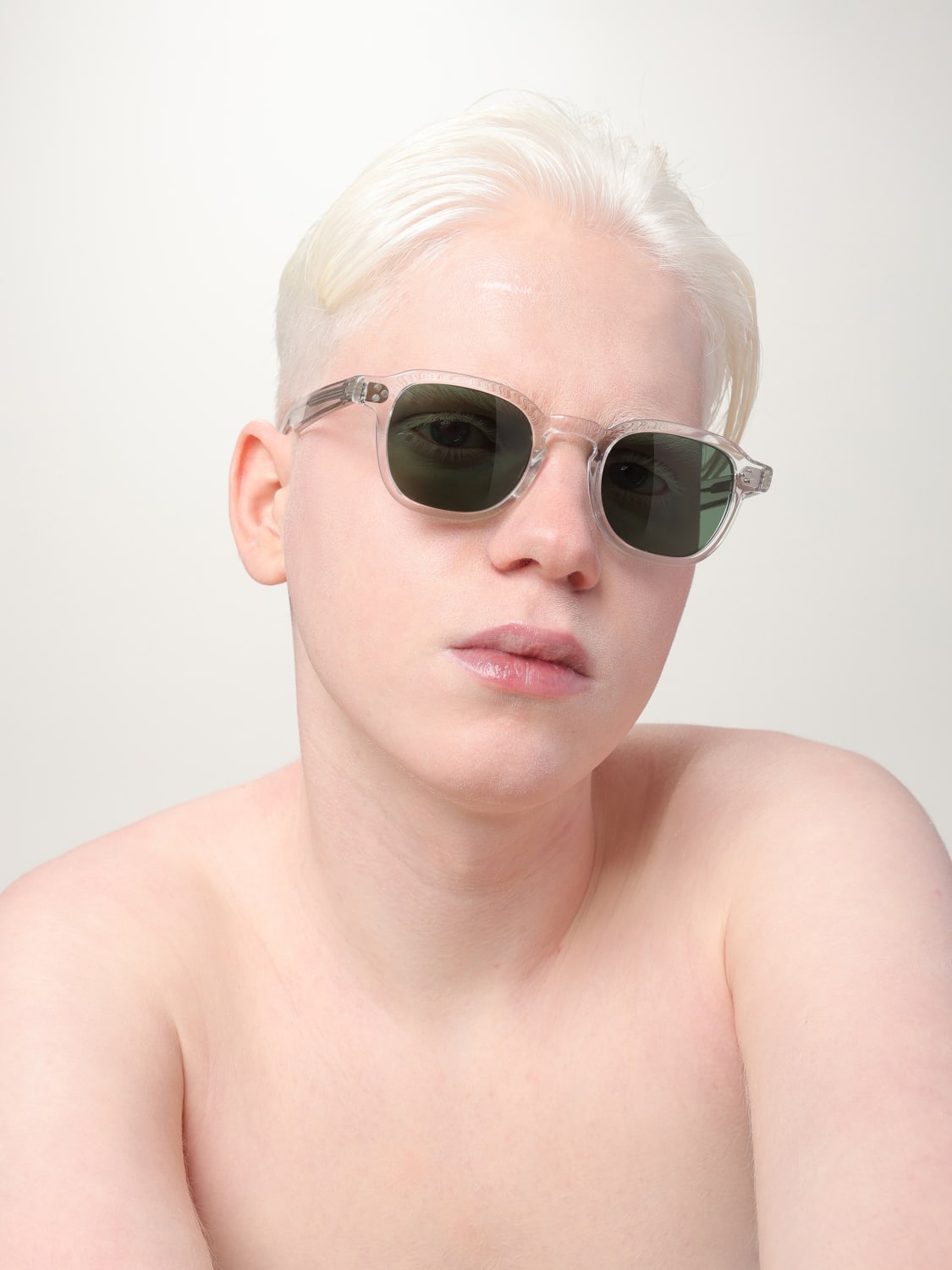 MOSCOT OCCHIALI DA SOLE: Occhiali da sole in acetato Moscot, Trasparente - Img 2