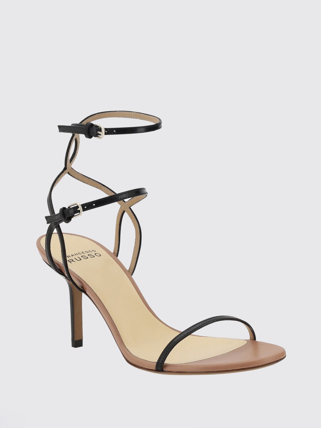 シューズ・サンダルその他 FRANCESCO RUSSO Woman Heeled sandals Black R1S956N200 300 FRANCESCO RUSSO: Shoes woman - Black | Francesco Russo