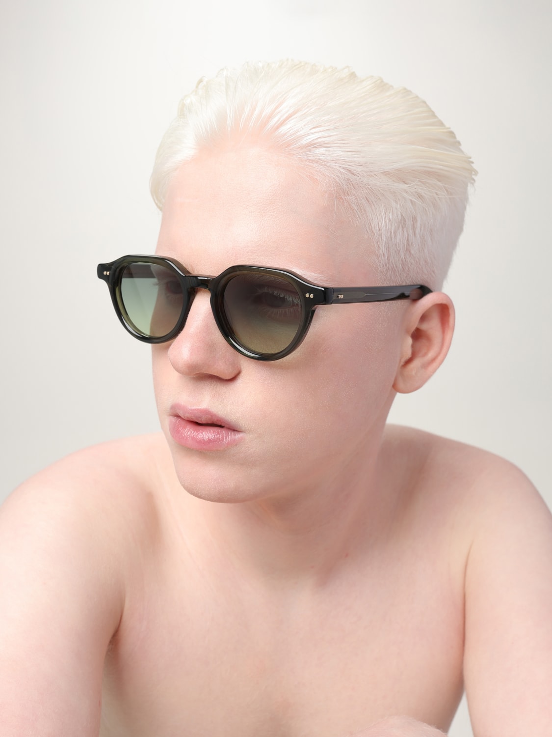 MOSCOT OCCHIALI DA SOLE: Occhiali da sole in acetato Moscot, Verde - Img 2