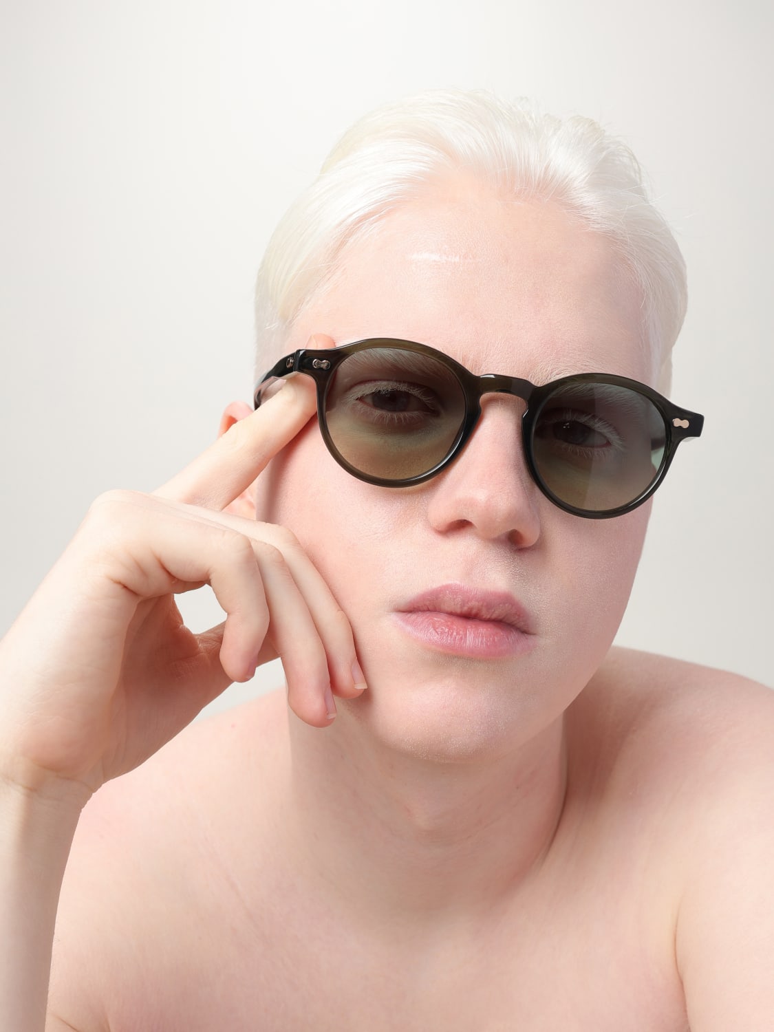 MOSCOT OCCHIALI DA SOLE: Occhiali da sole in acetato Moscot, Verde - Img 2