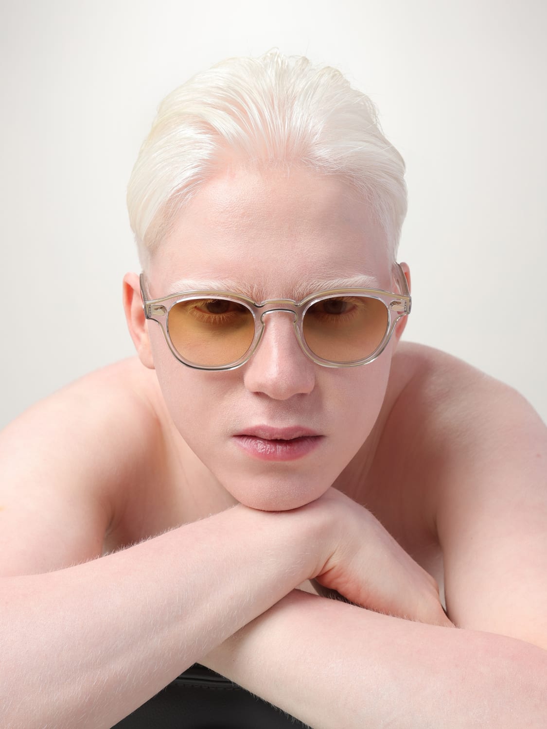 MOSCOT OCCHIALI DA SOLE: Occhiali da sole in acetato Moscot, Trasparente - Img 2
