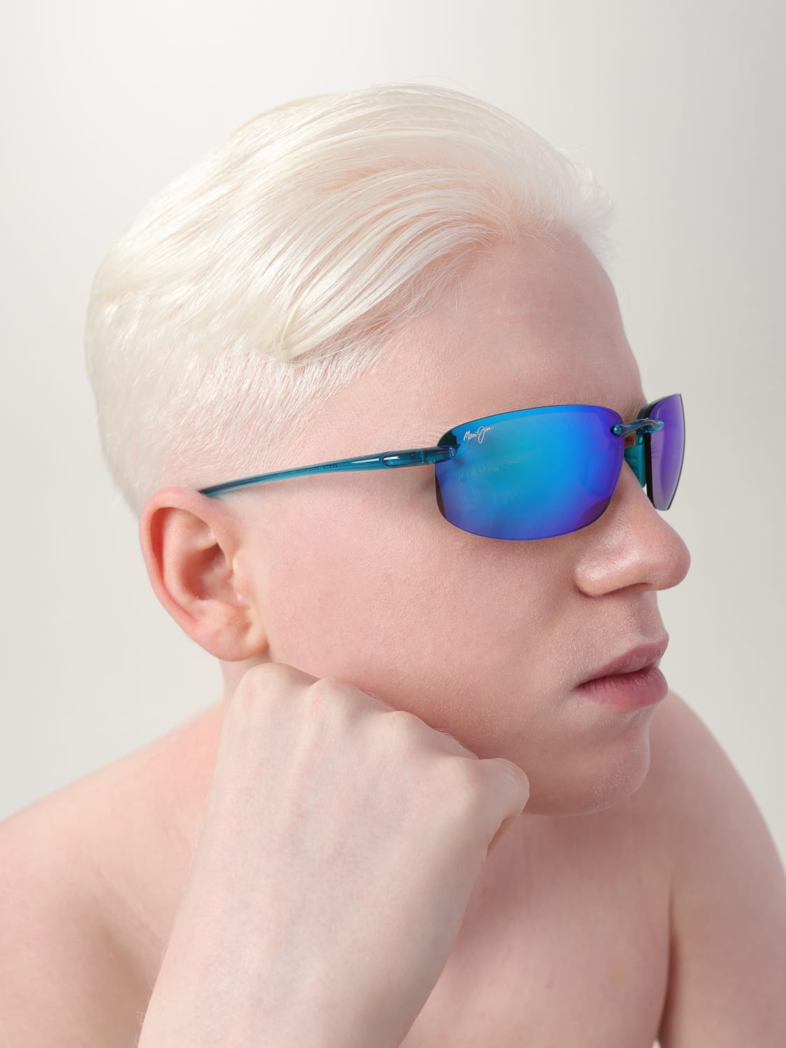 MAUI JIM OCCHIALI DA SOLE: Occhiali da sole HOOKIPA Maui Jim, Blue - Img 2