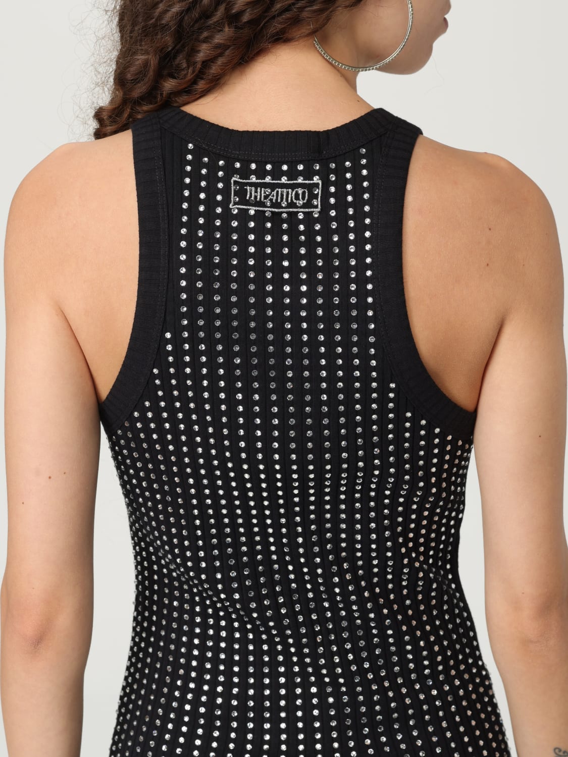 ワンピース THE ATTICO Woman Dress Black 250WCW206J051 100 THE ATTICO: Dress woman - Black | The Attico dress