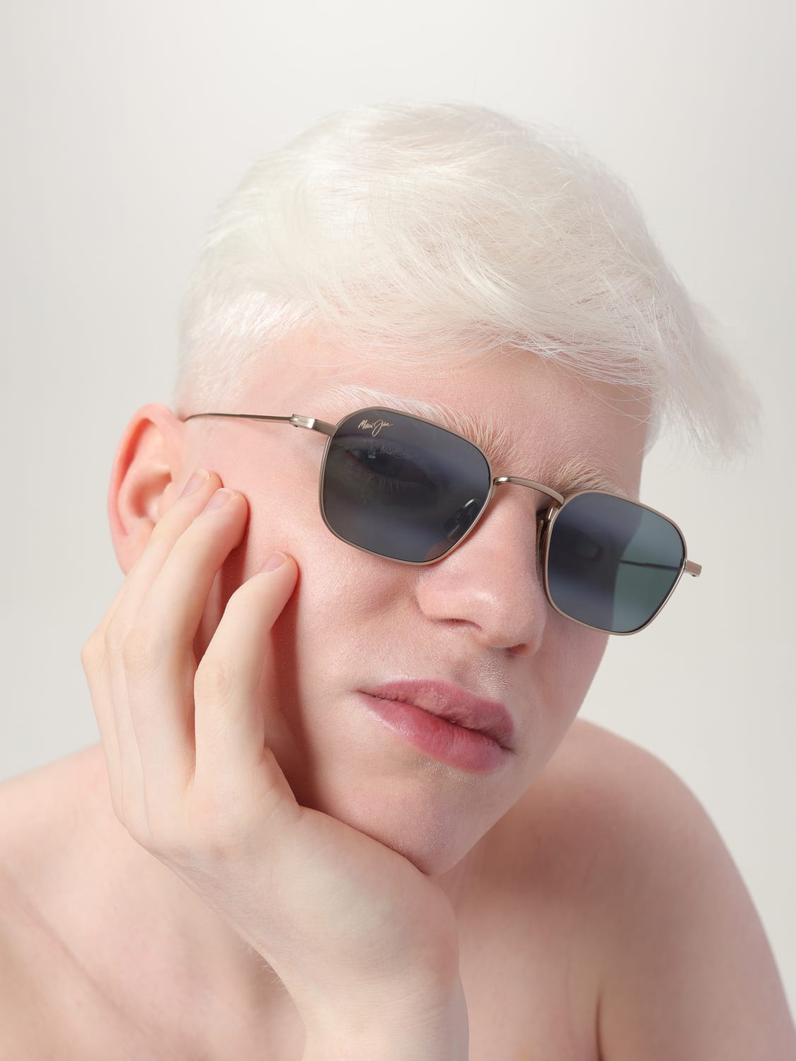 MAUI JIM OCCHIALI DA SOLE: Occhiali da sole in metallo MEKALA Maui Jim, Grigio - Img 2