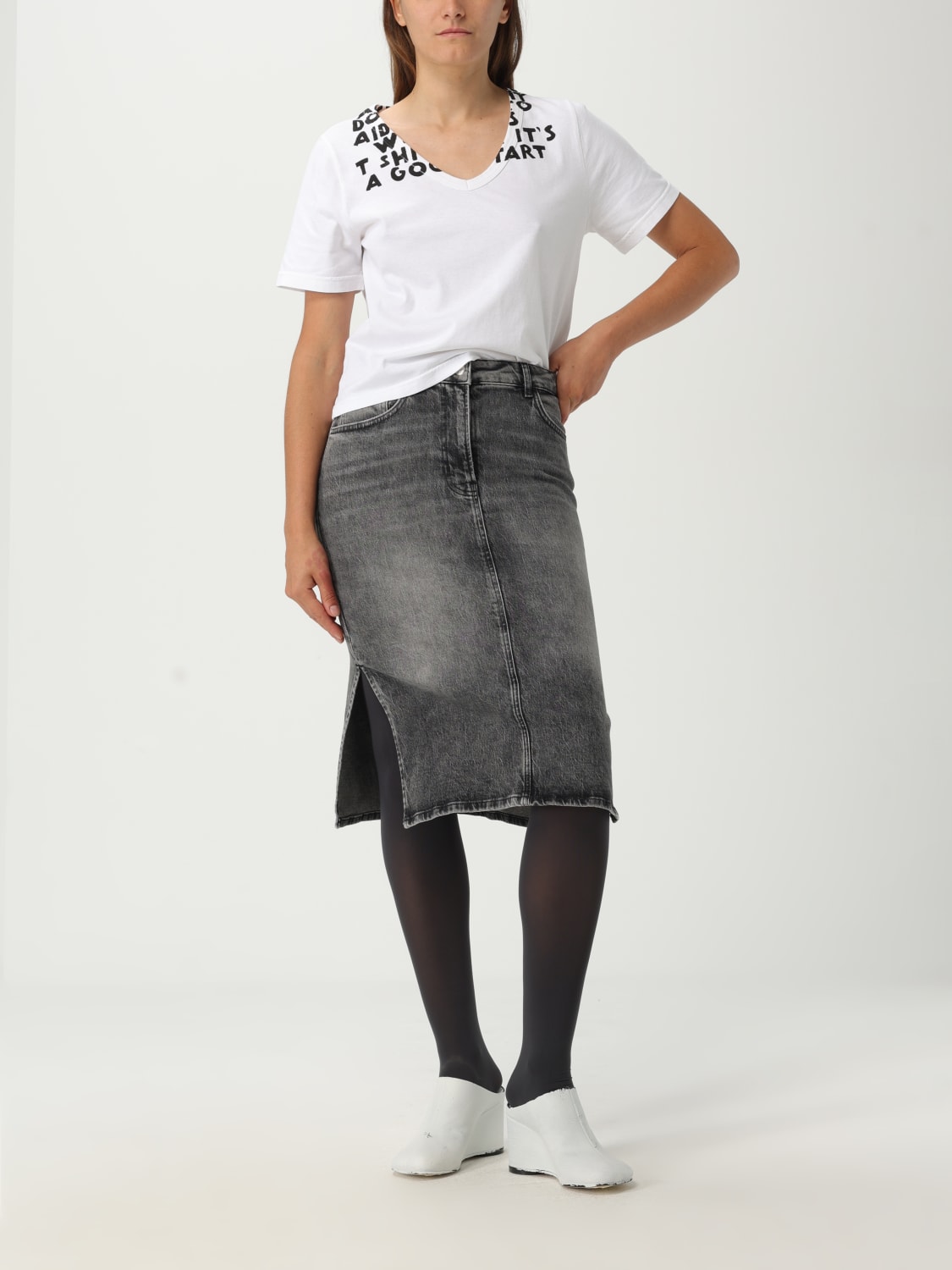 MM6 MAISON MARGIELA CAMISETA: Camiseta mujer Mm6 Maison Margiela, Blanco - Img 2