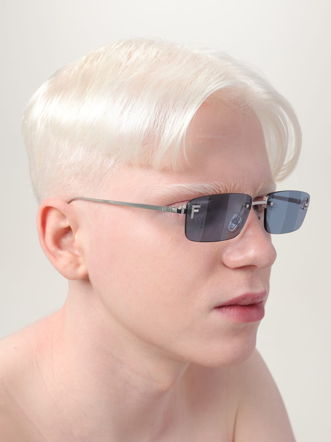 FENDI SUNGLASSES: Sunglasses men Fendi, Silver - Img 2