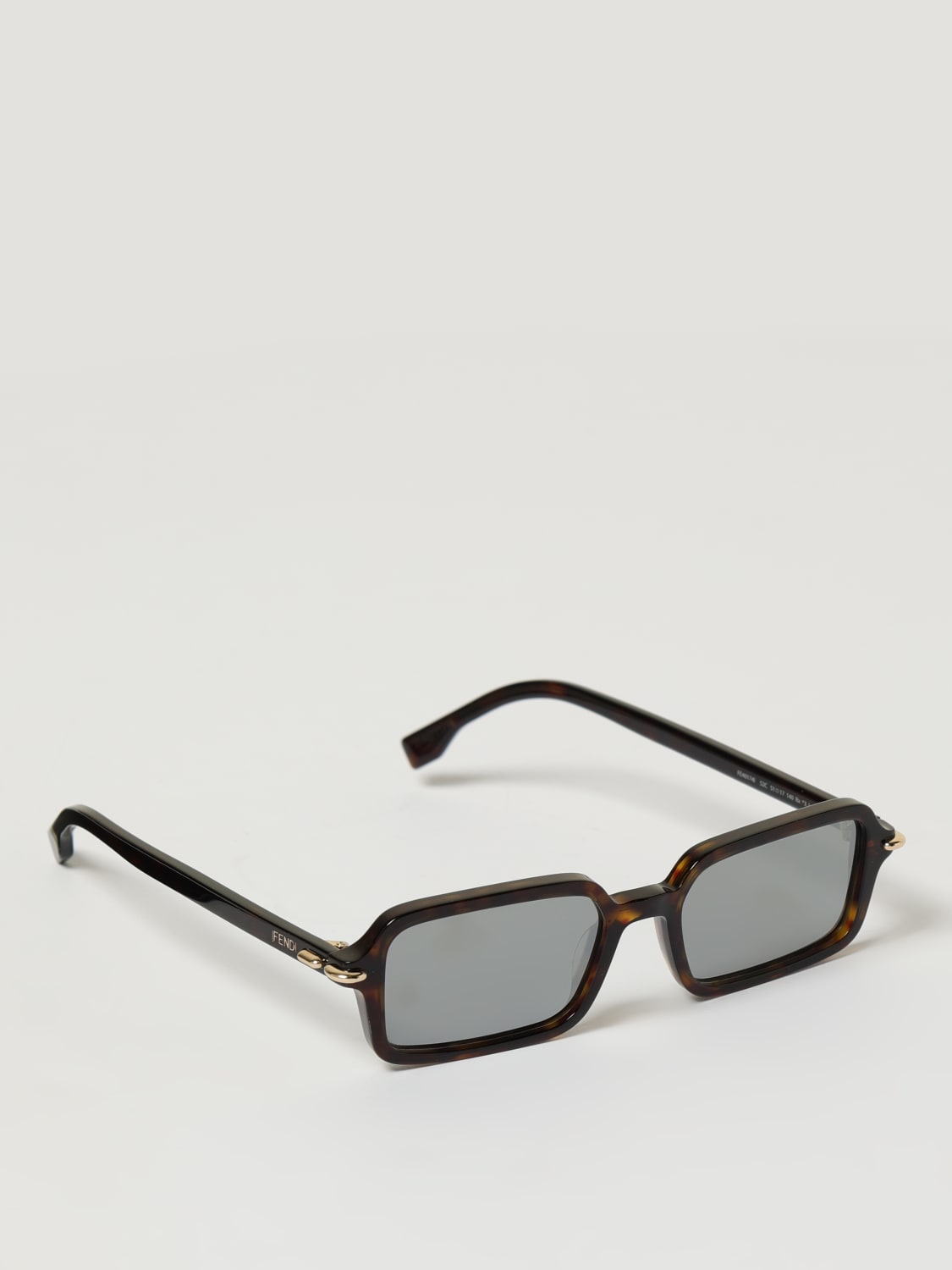 FENDI OCCHIALI DA SOLE: Occhiali da sole FE40174I Fendi in acetato , Marrone - Img 1