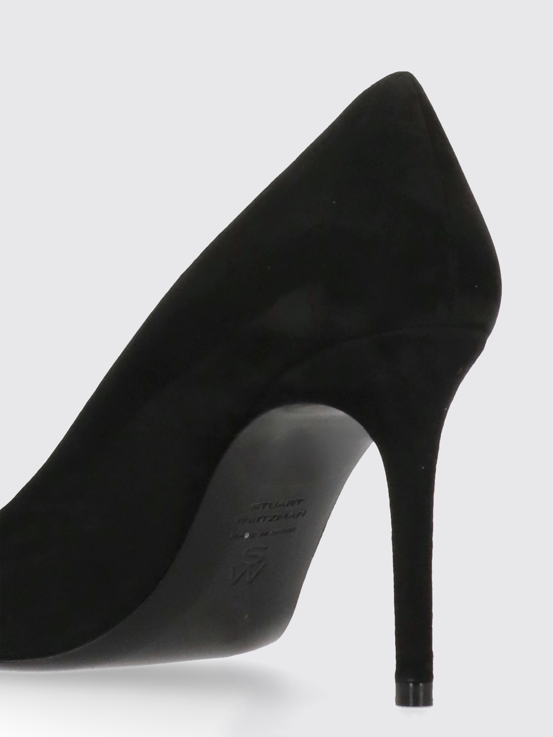 STUART WEITZMAN DÉCOLLETÉ: Décolleté Power Stuart Weitzman in vernice stampa animalier , Nero - Img 4