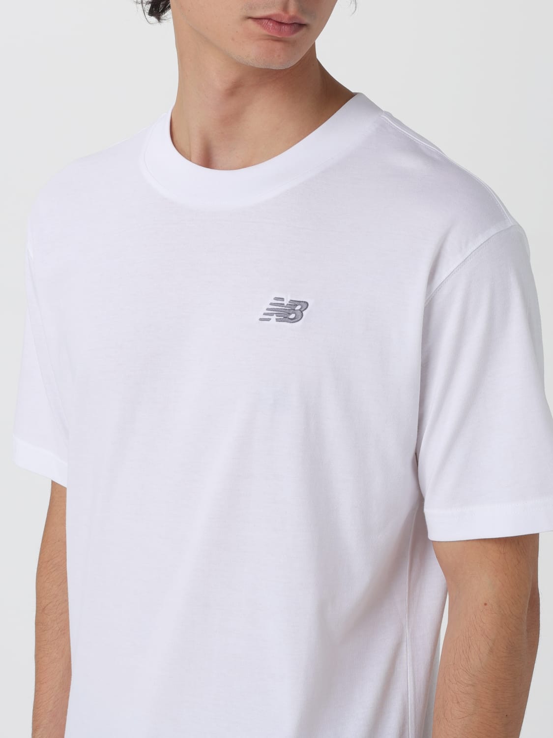 NEW BALANCE T-SHIRT: T-shirt men New Balance, White - Img 3