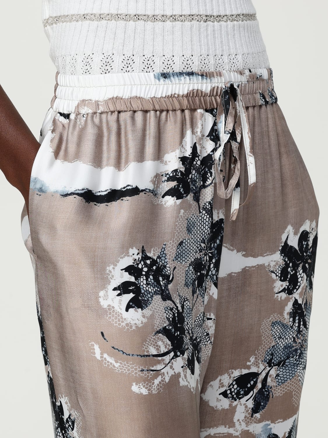 ERMANNO FIRENZE HOSE: Hose damen Ermanno Firenze, Beige - Img 3