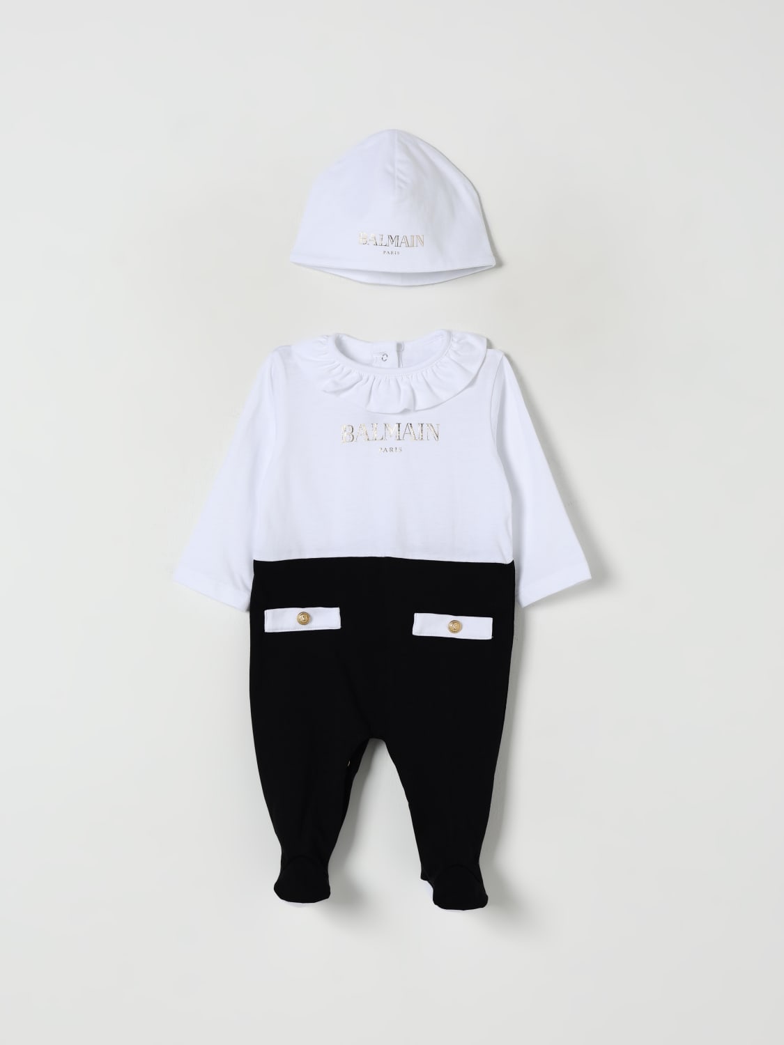 BALMAIN JUMPSUIT: Tracksuit kids Balmain, White - Img 1