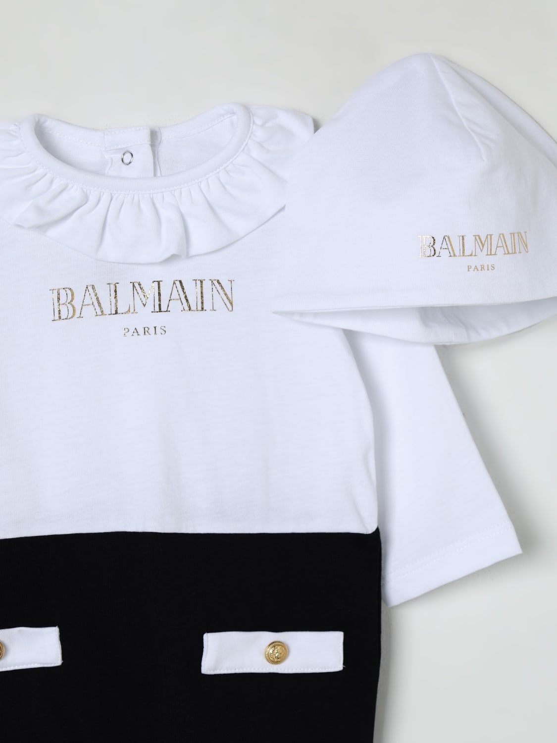 BALMAIN JUMPSUIT: Tracksuit kids Balmain, White - Img 3