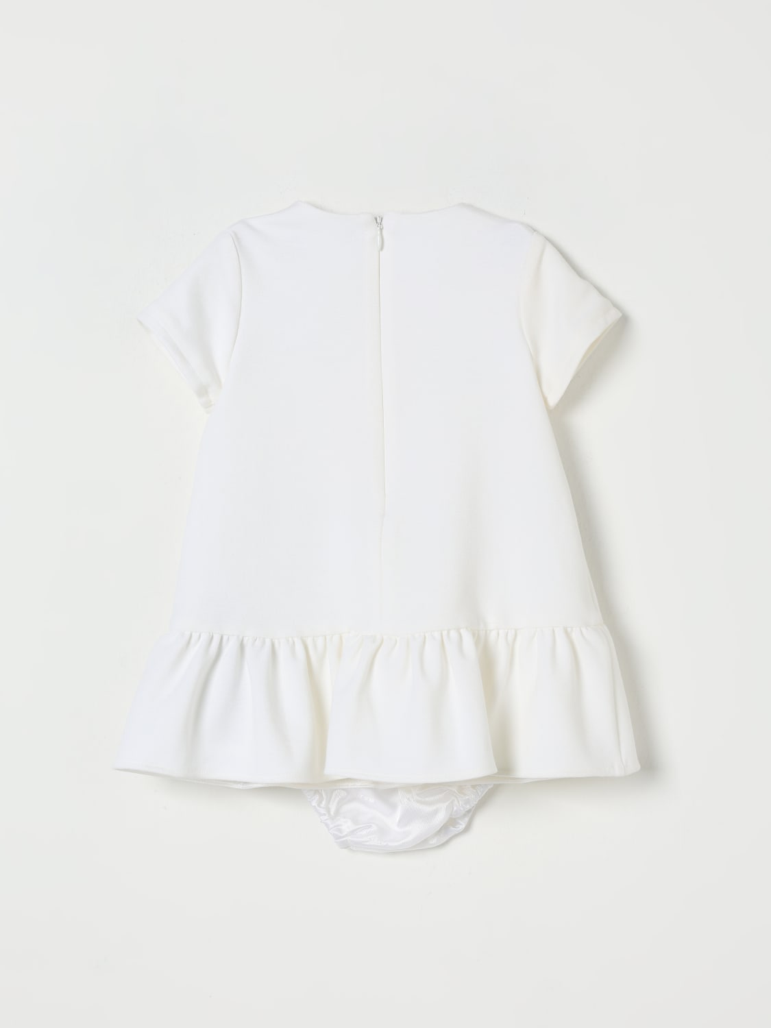 BALMAIN BARBOTEUSE: Robe enfant Balmain, Blanc - Img 3