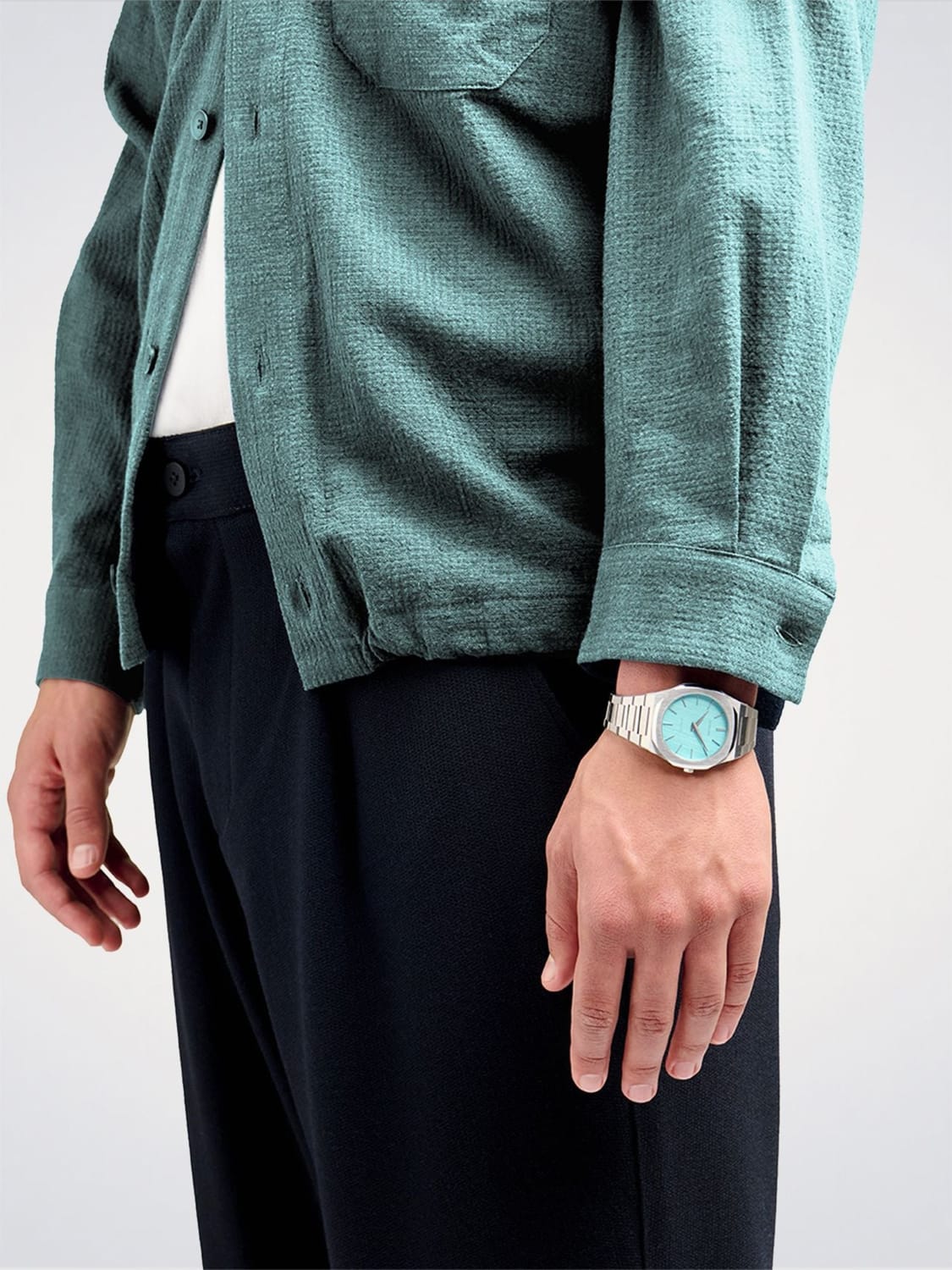 D1 MILANO RELOJ: Reloj hombre D1 Milano, Celeste - Img 2