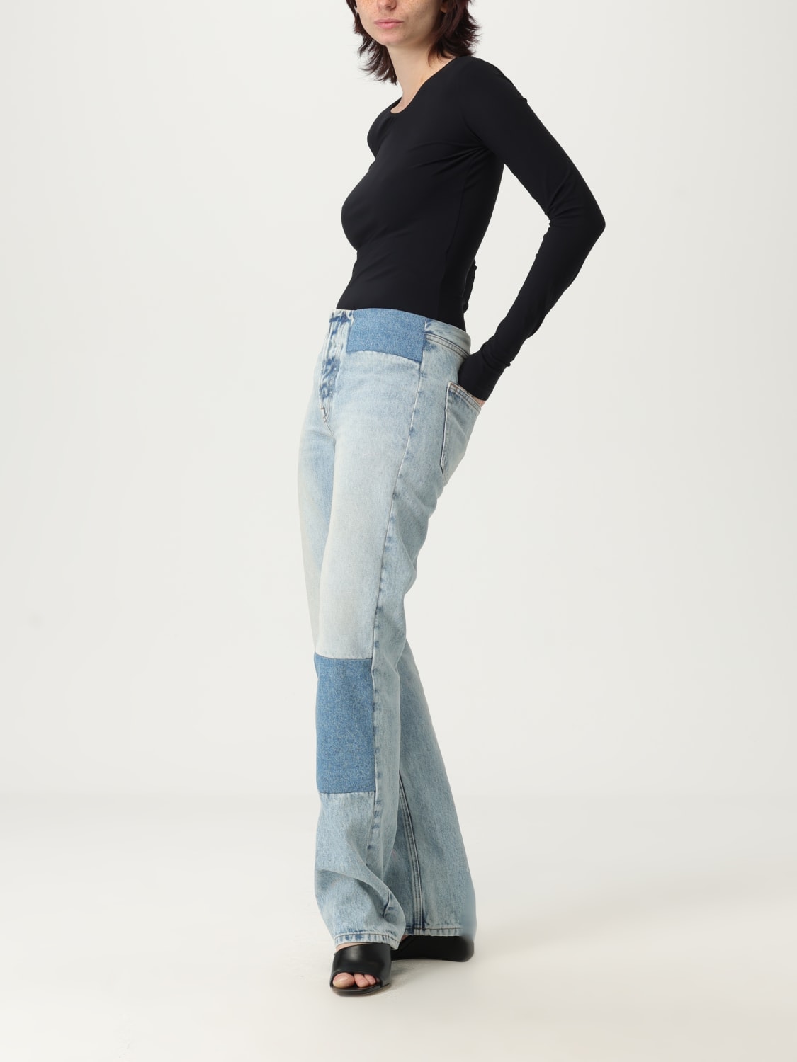 デニム・ジーパン MM6 MAISON MARGIELA Woman Jeans Blue S62LB0187M30018 966 MM6 MAISON MARGIELA: Jeans woman - Blue | Mm6 Maison