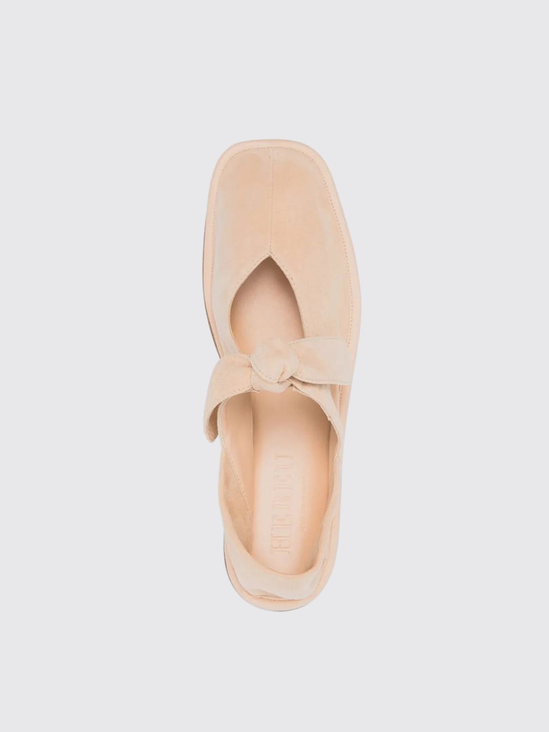フラットシューズ HEREU Woman Ballet flats Ivory LLSUWFS25 OAT HEREU Woman Ballet flats Ivory LLSUWFS25 OAT (HEREU/フラット