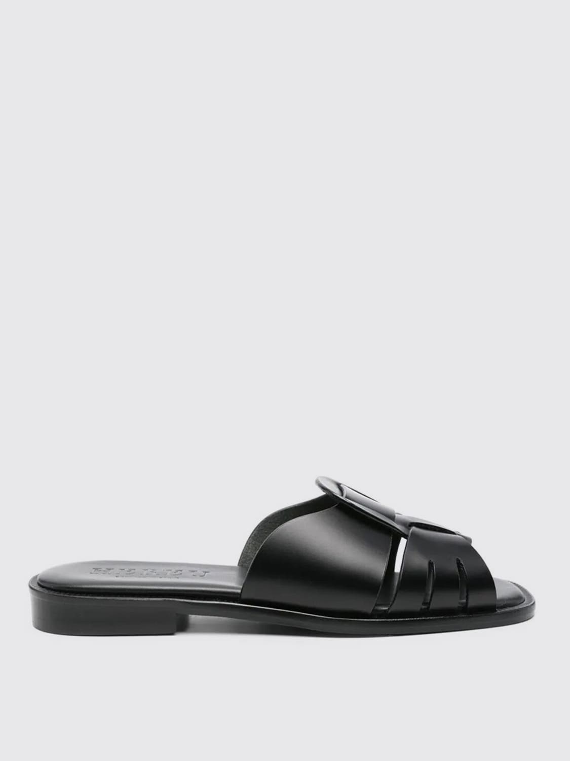 HEREU FLAT SANDALS: Shoes woman Hereu, Black - Img 1