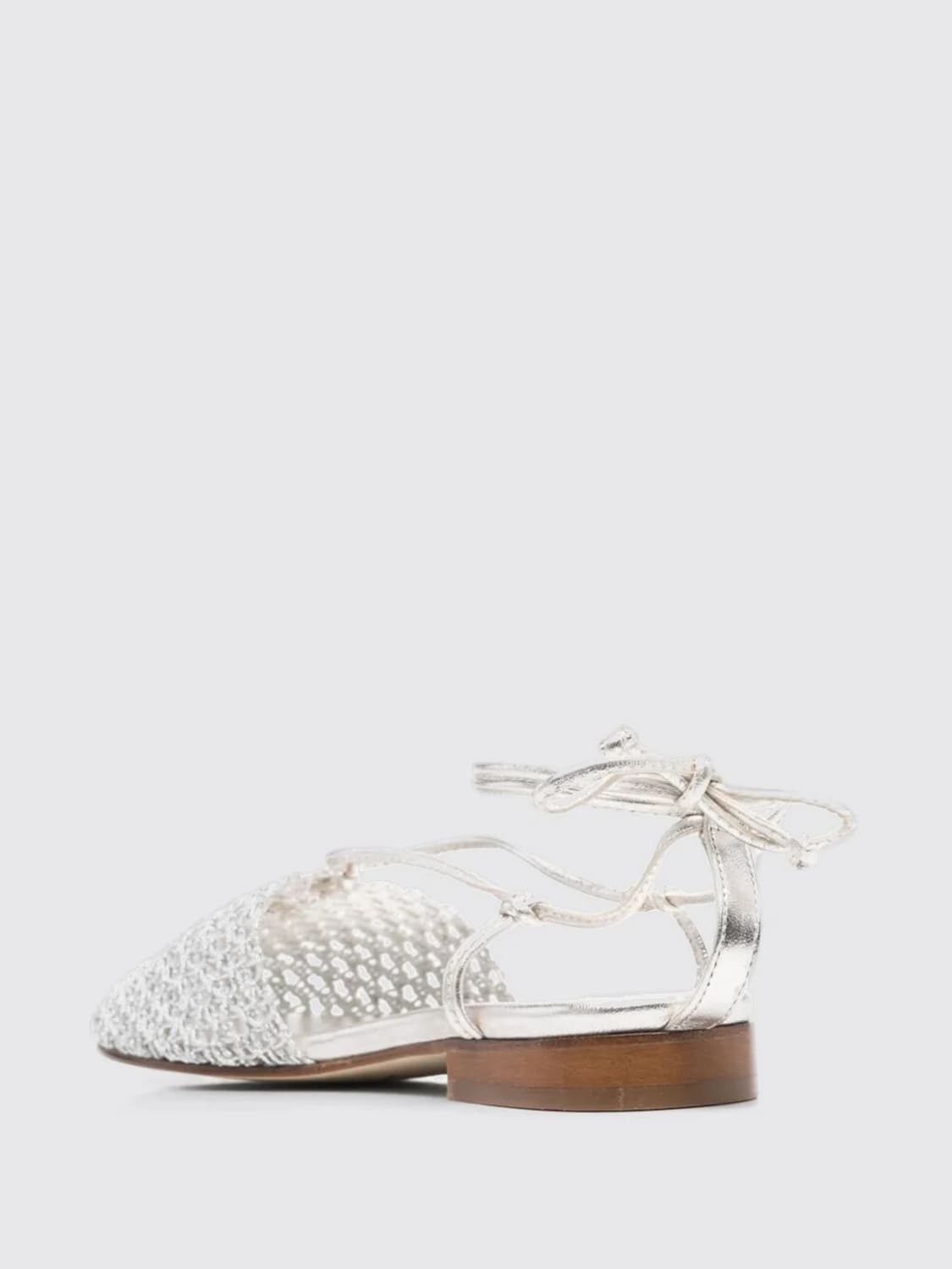 シューズ・サンダルその他 HEREU Woman Flat sandals Silver FORAWFS25 LIGHT SILVER HEREU: Shoes woman - Silver | Hereu flat sandals FORAWFS25