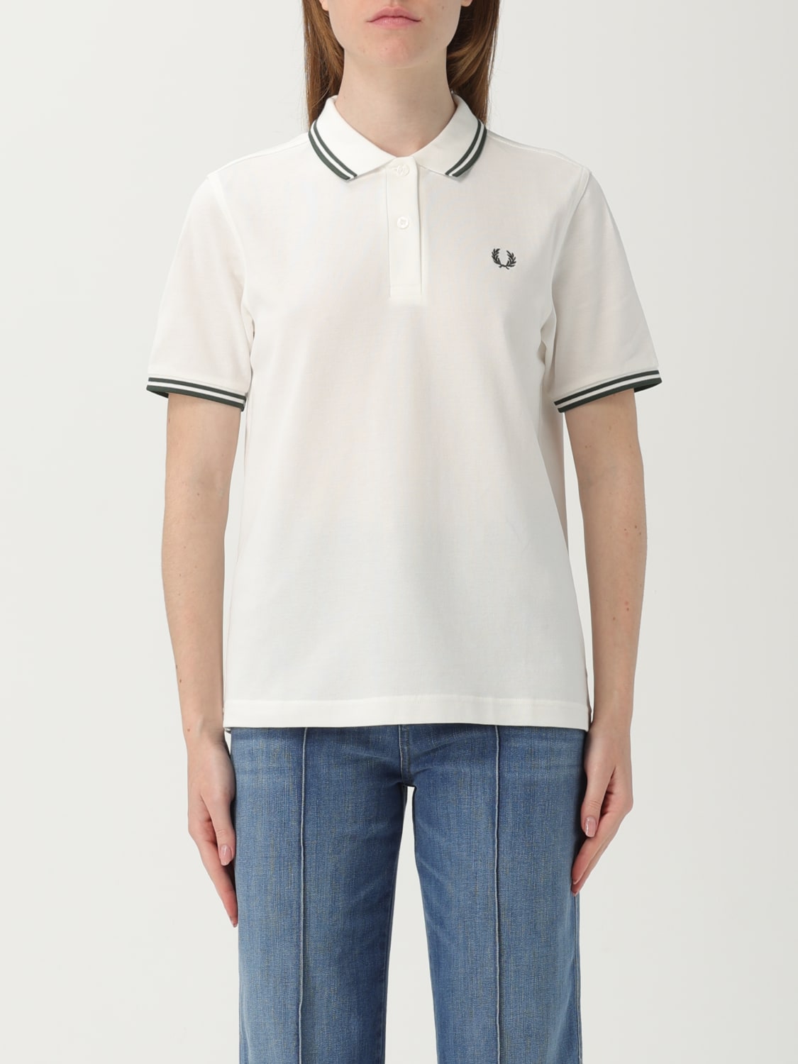 トップス The Fred Perry Shirt - G3600 WOMENS G3600 - Black / White / White | The Fred Perry Shirt