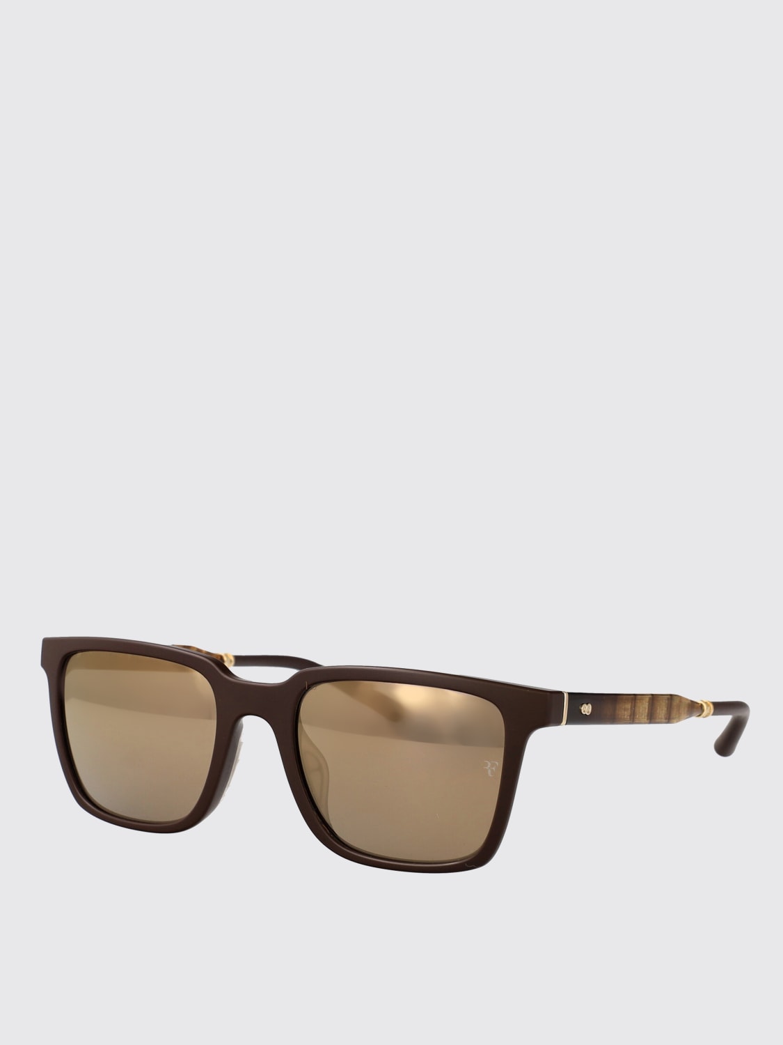 OLIVER PEOPLES OCCHIALI DA SOLE: Occhiali da sole Mr. Federer Oliver Peoples in acetato , Marrone - Img 1