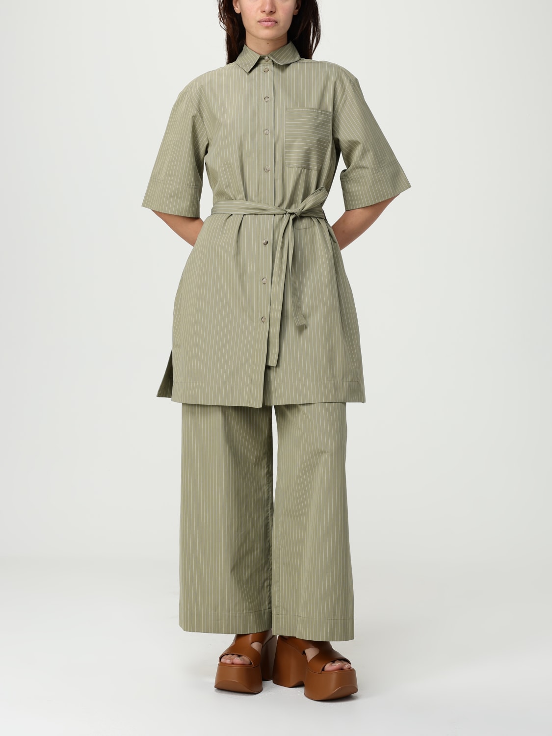 パンツ MM Max Mara Woman Pants Sage 2516131028600 002 MM MAX MARA: Pants woman - Sage | Mm Max Mara pants