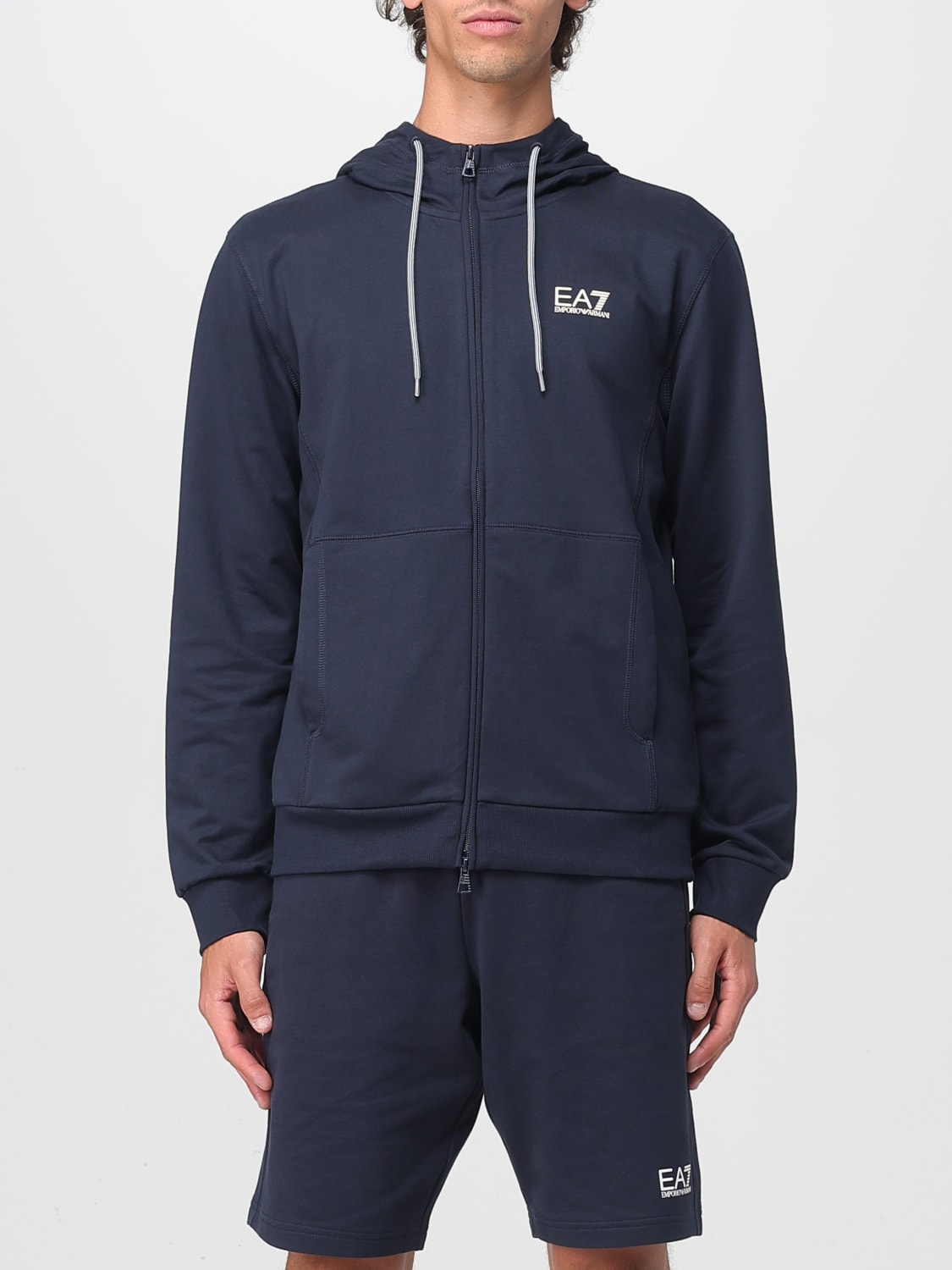 EA7 ТОЛСТОВКА: Толстовка Мужское Ea7, Синий - Img 1
