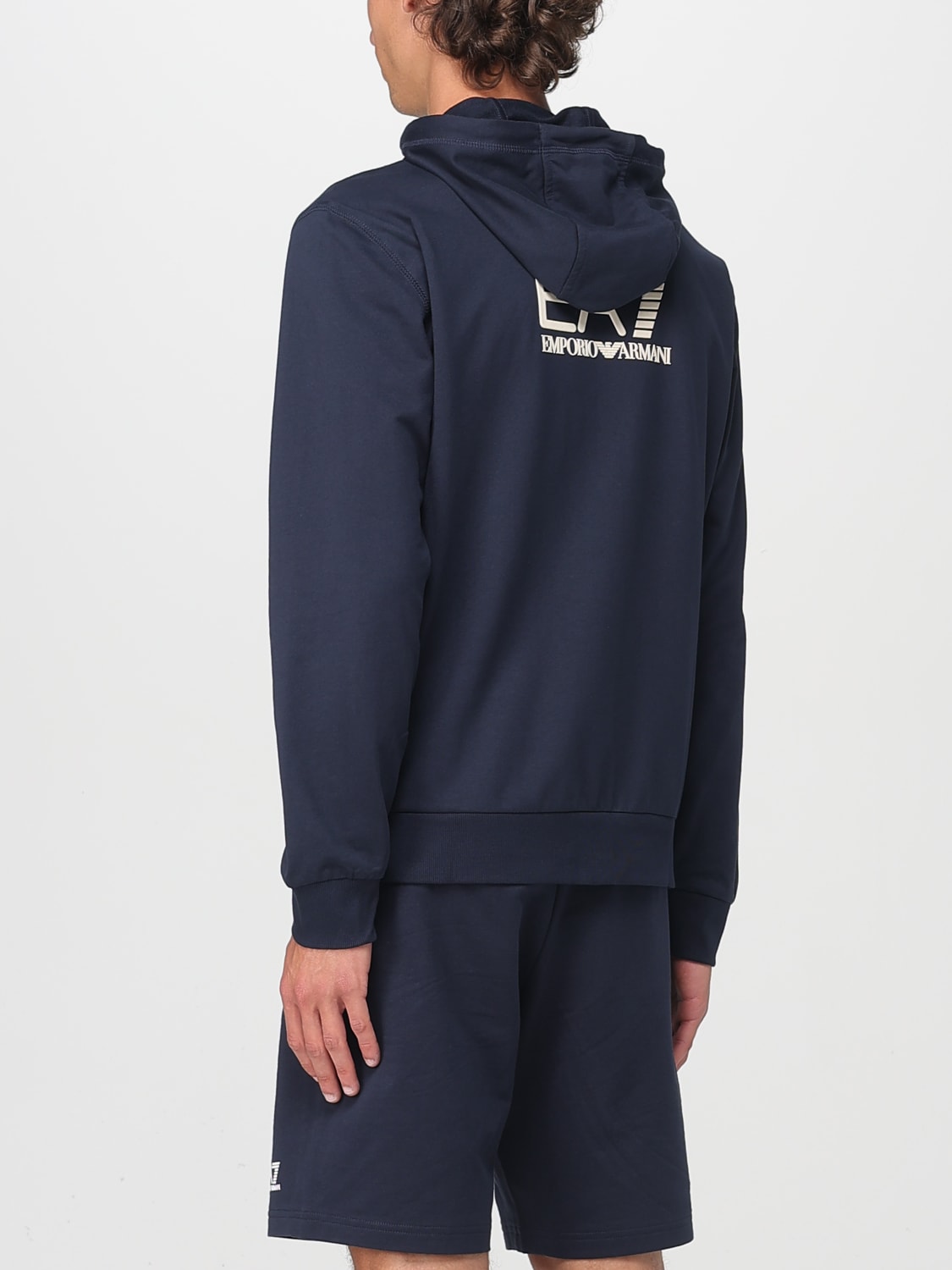 EA7 ТОЛСТОВКА: Толстовка Мужское Ea7, Синий - Img 2