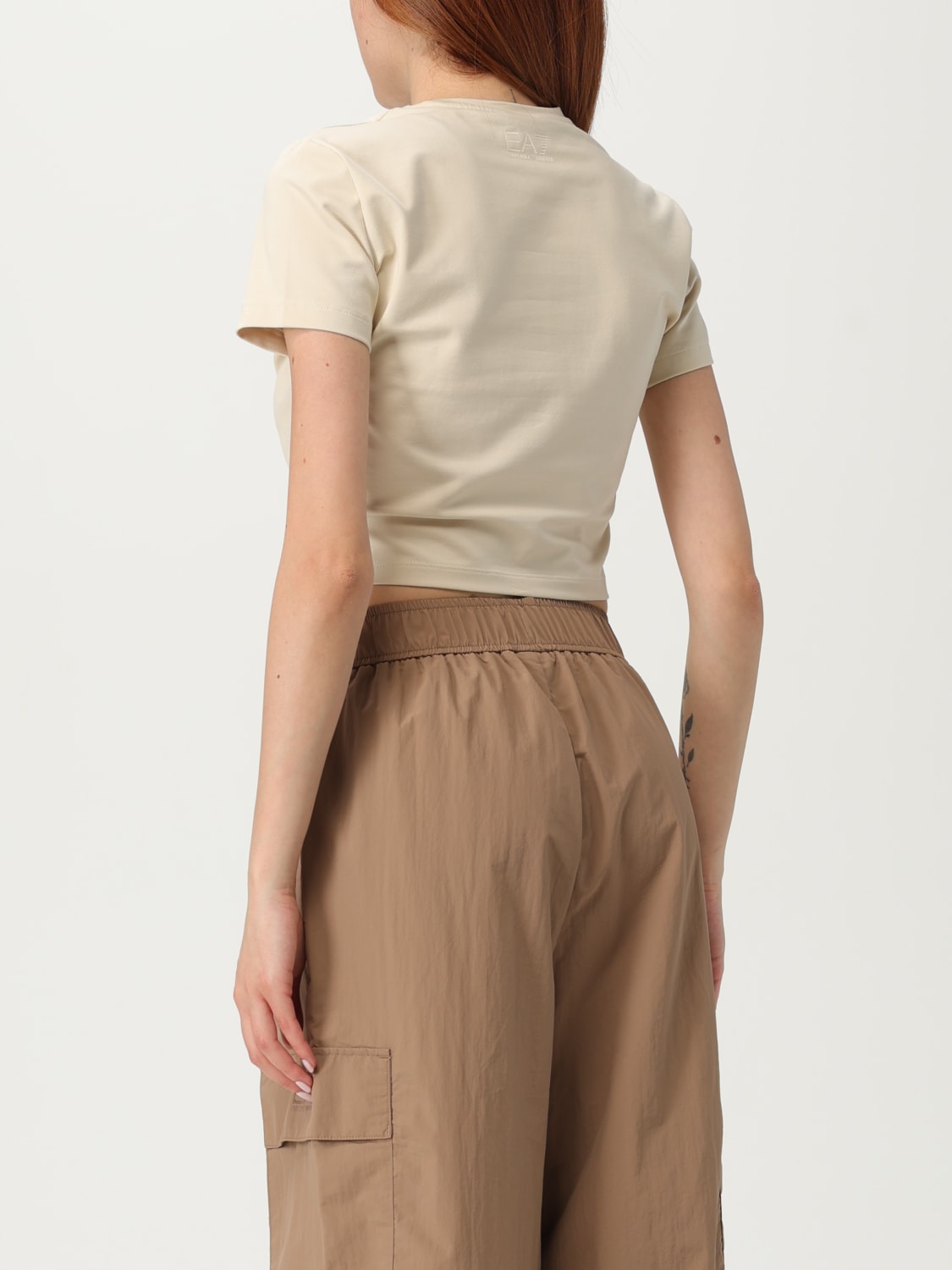 EA7 CAMISETA: Camiseta mujer Ea7, Leche - Img 3